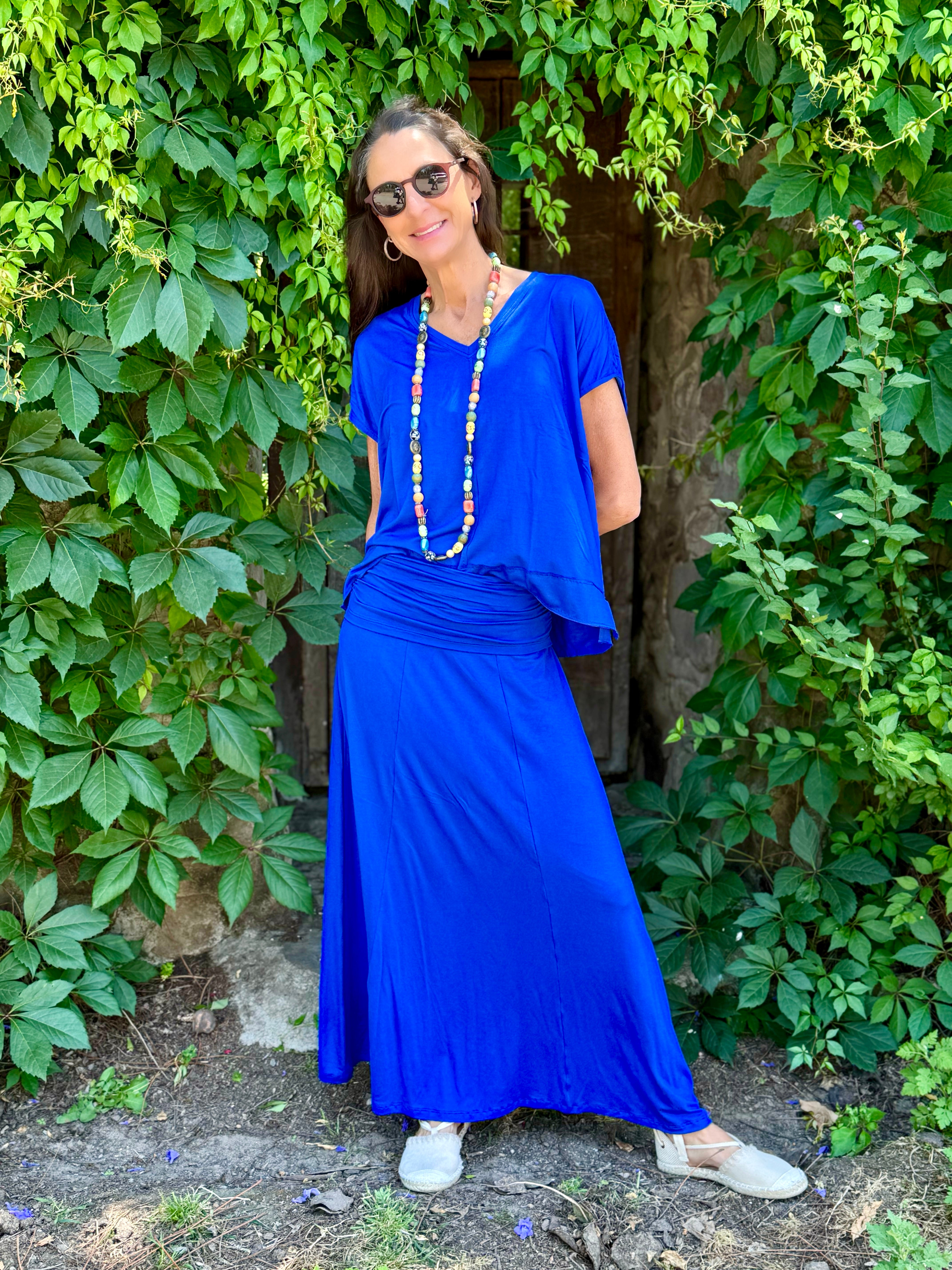 POLLERA PRETINA RECOGIDA