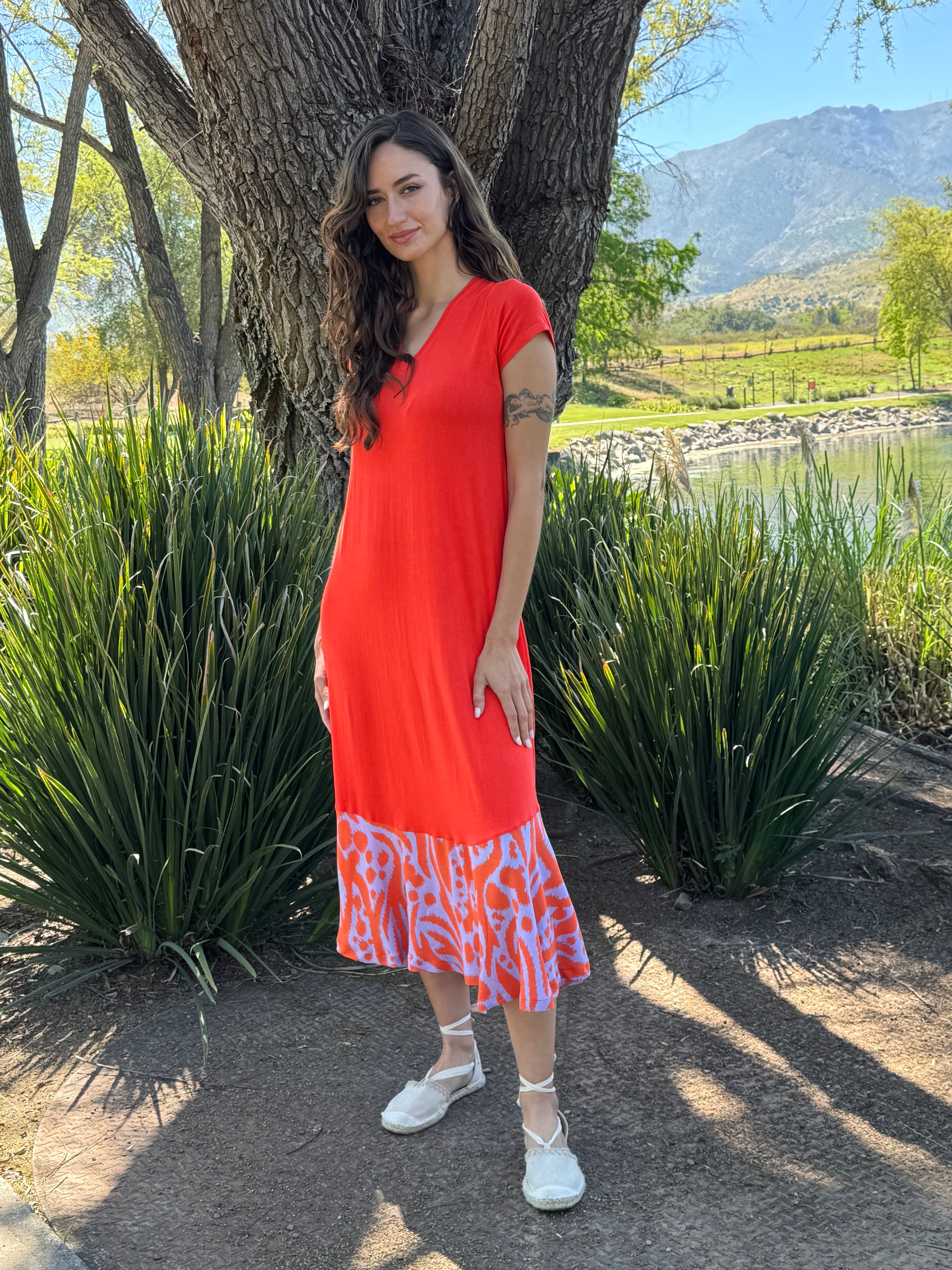 VESTIDO LUISA BICOLOR