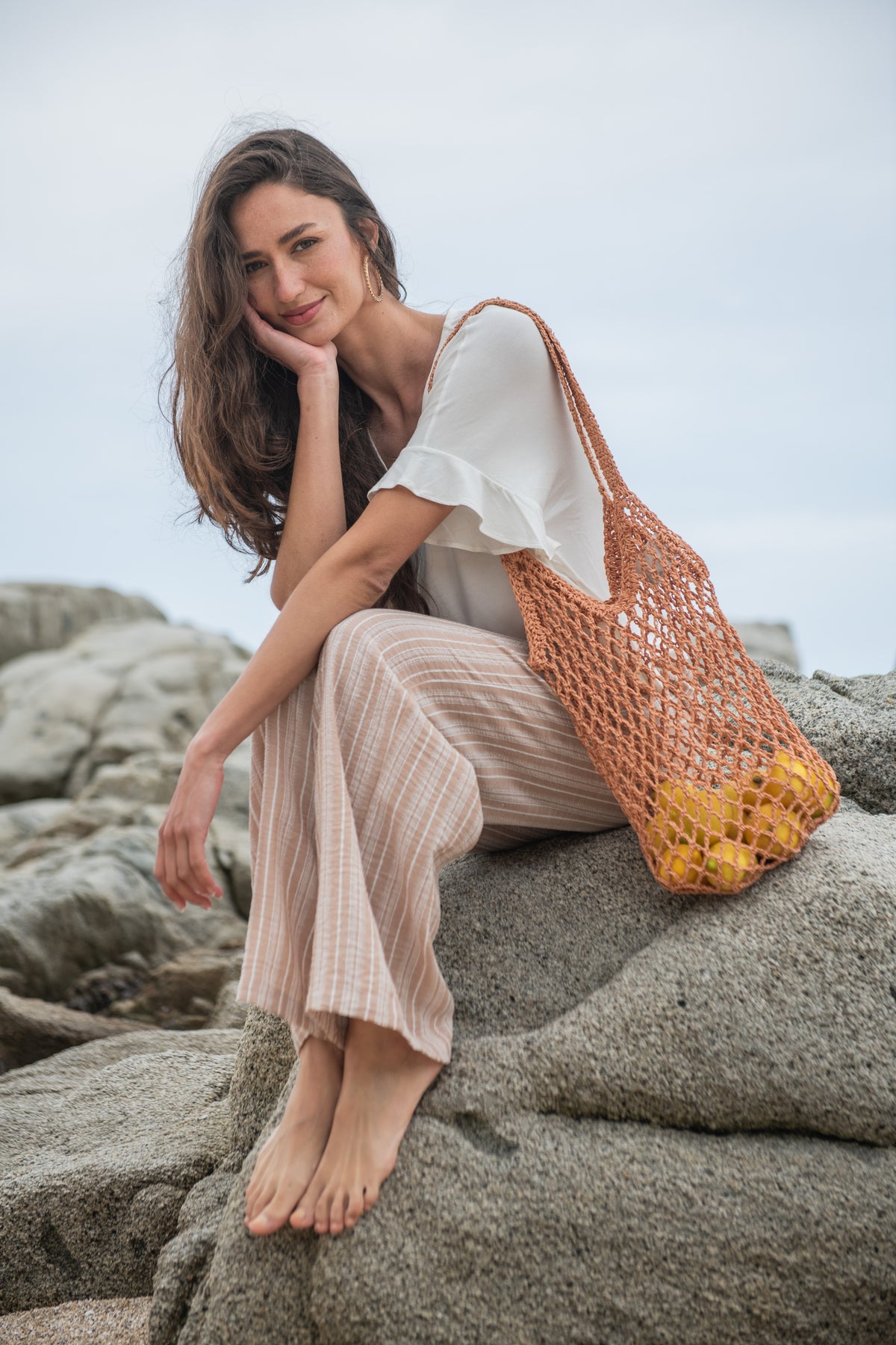 PANTALÓN RAYADO BEIGE