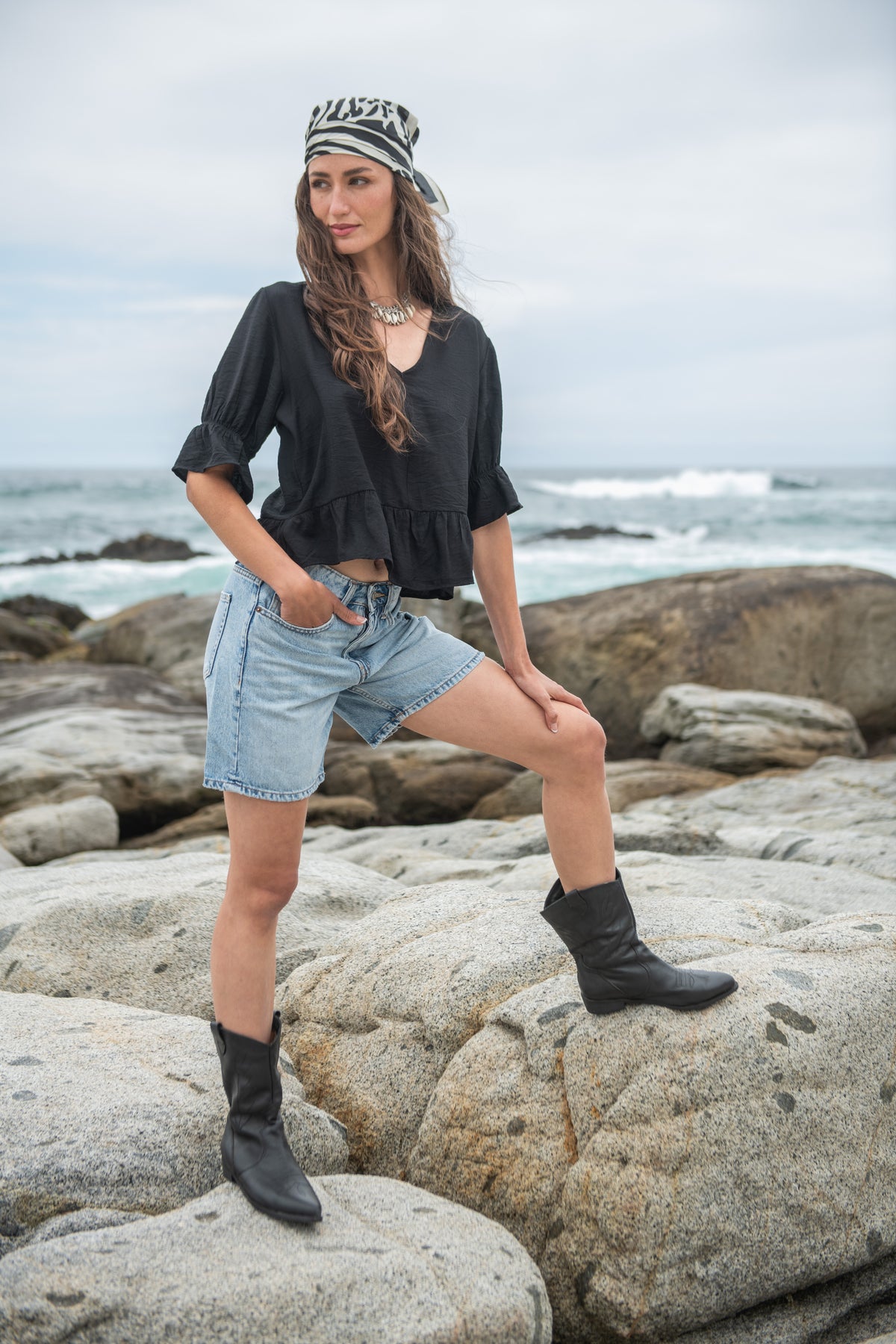BLUSA MALLORCA NEGRO