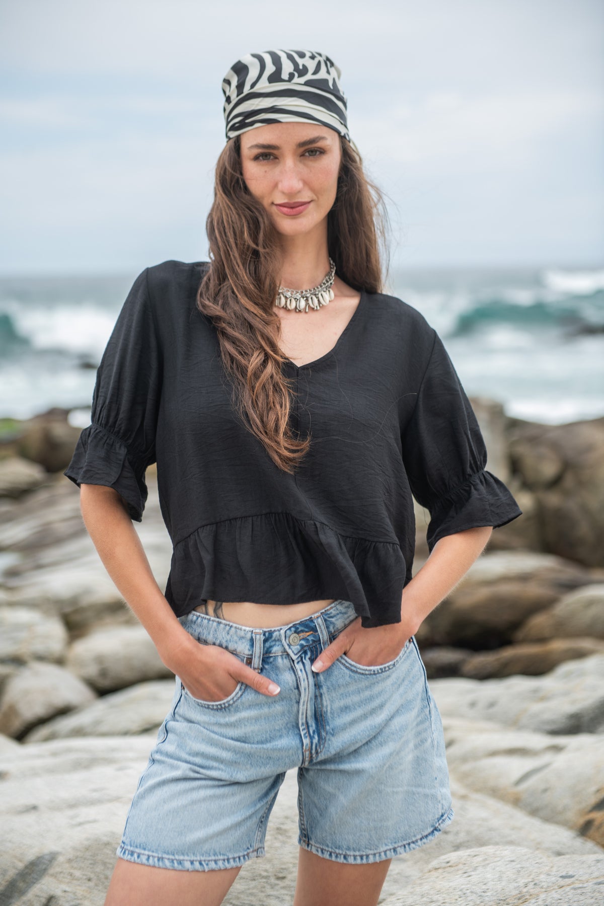 BLUSA MALLORCA NEGRO