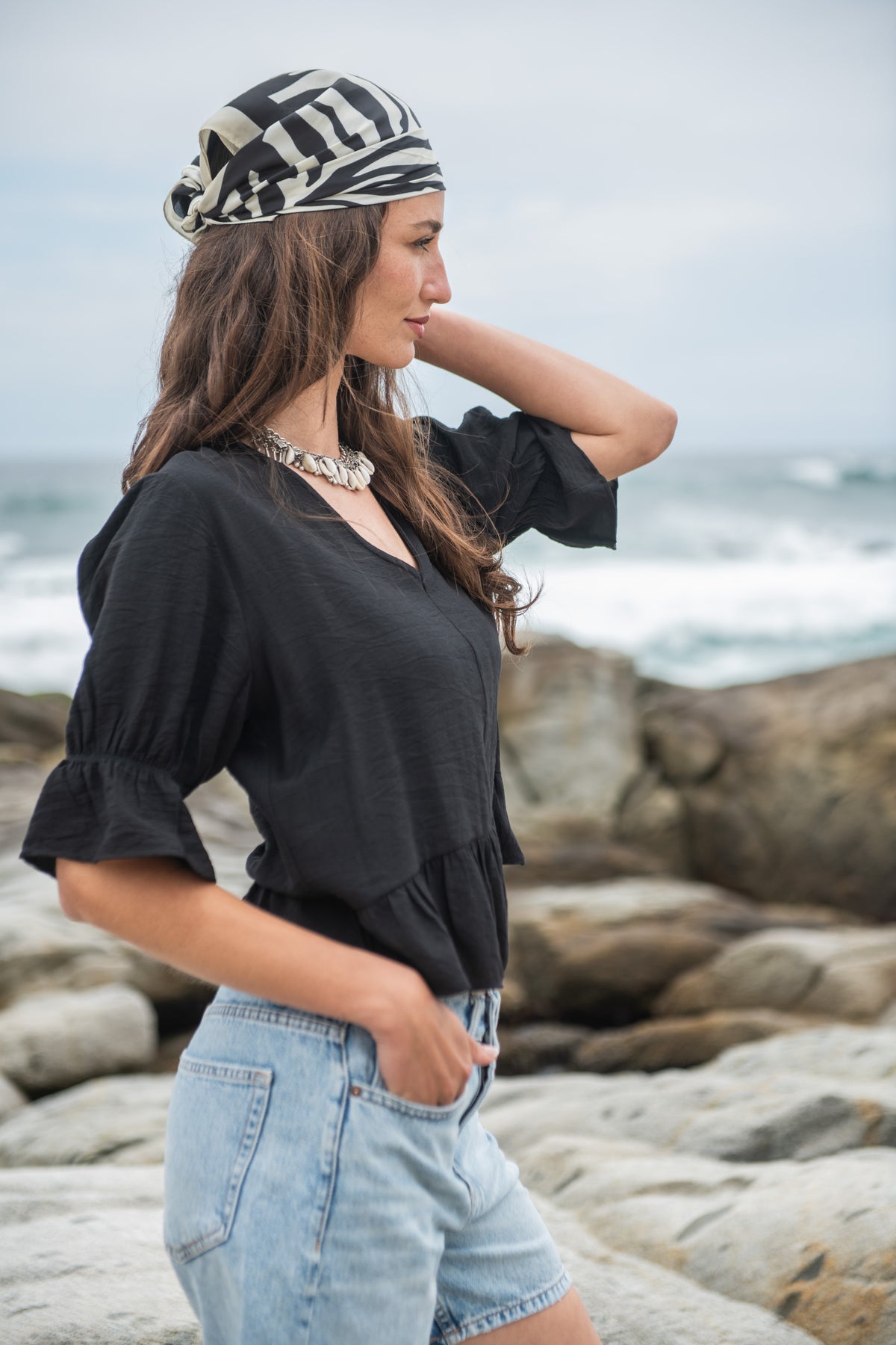 BLUSA MALLORCA NEGRO