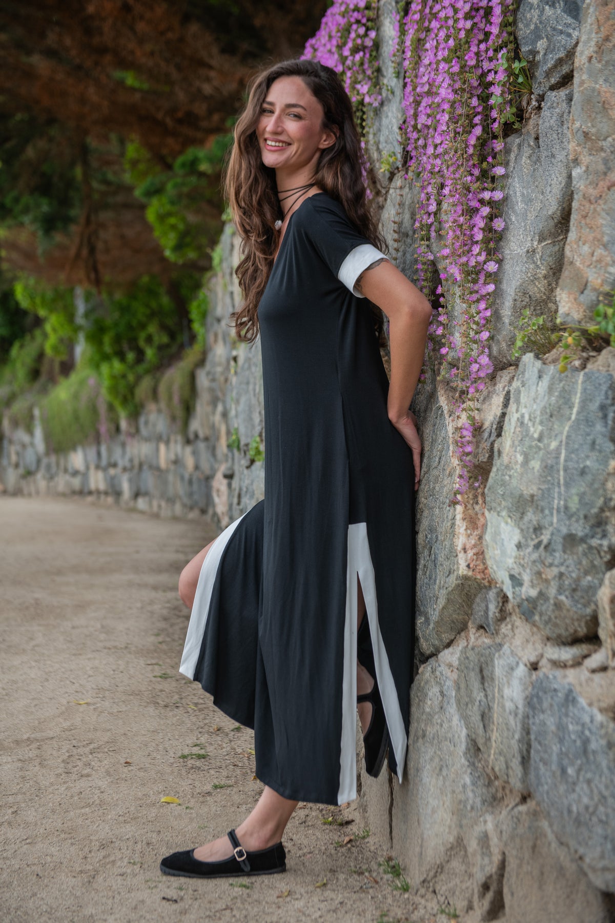 VESTIDO FLORIANAPOLIS 27 NEGRO-CRUDO
