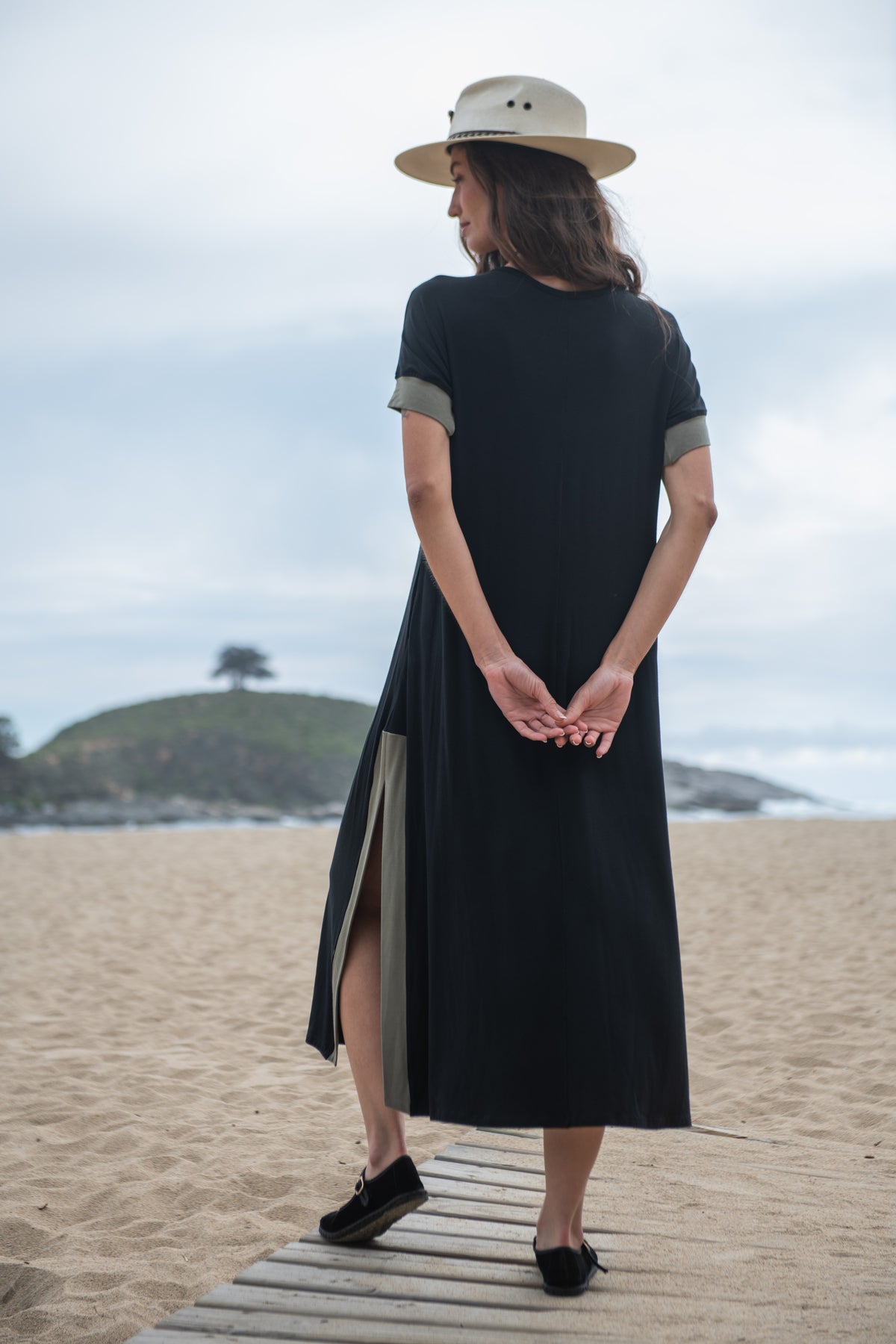 VESTIDO FLORIANAPOLIS 27 NEGRO-MUSGO