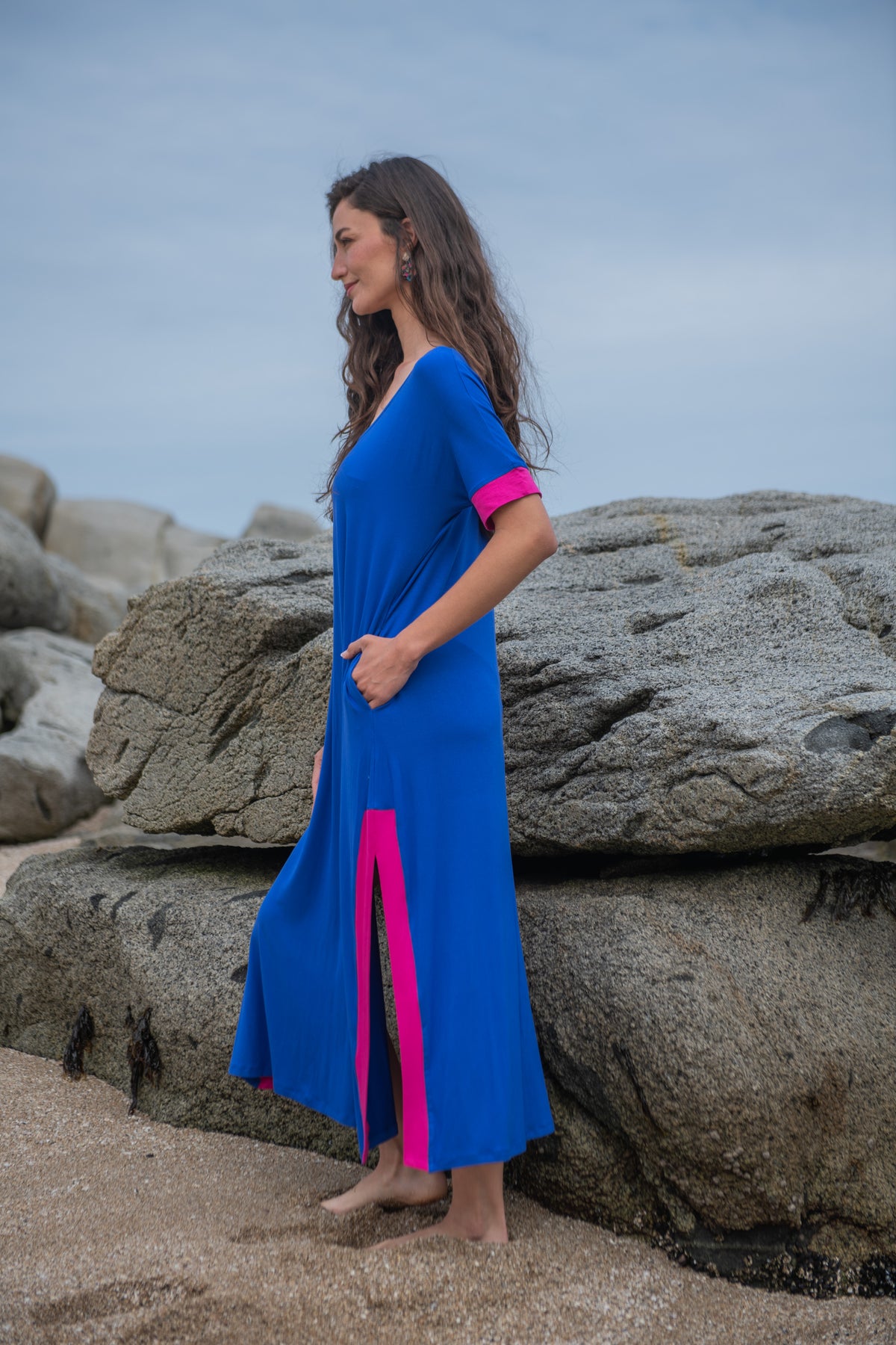 VESTIDO FLORIANAPOLIS 27 AZULINO-FUCSIA