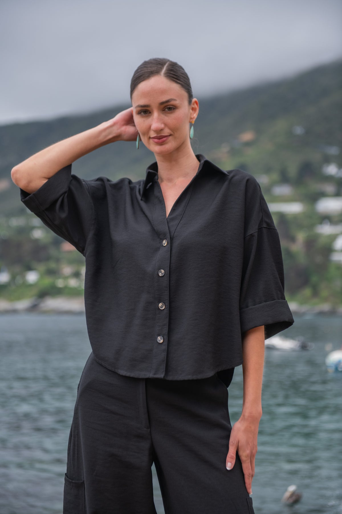 BLUSA JAPONESA NEGRO
