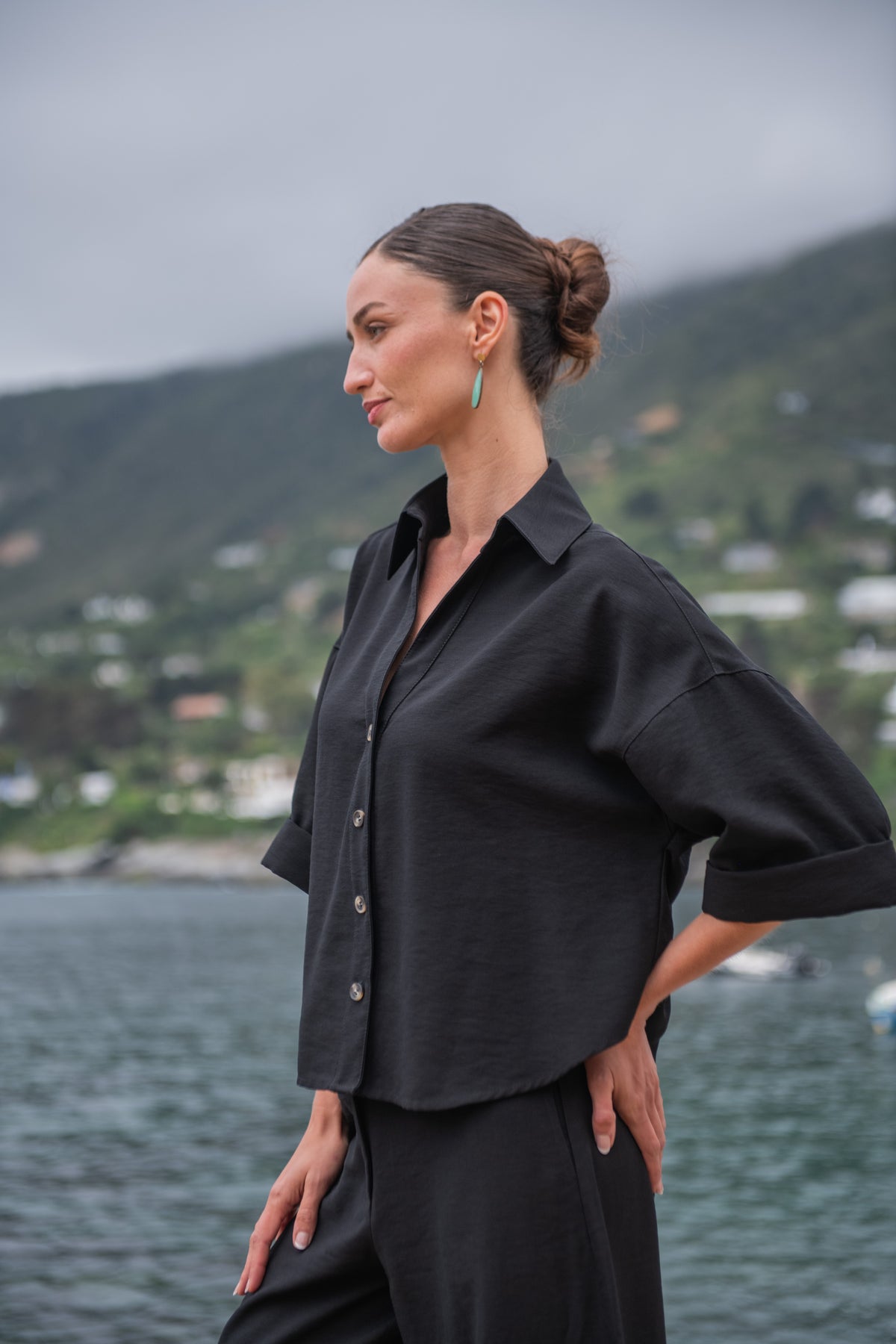 BLUSA JAPONESA NEGRO