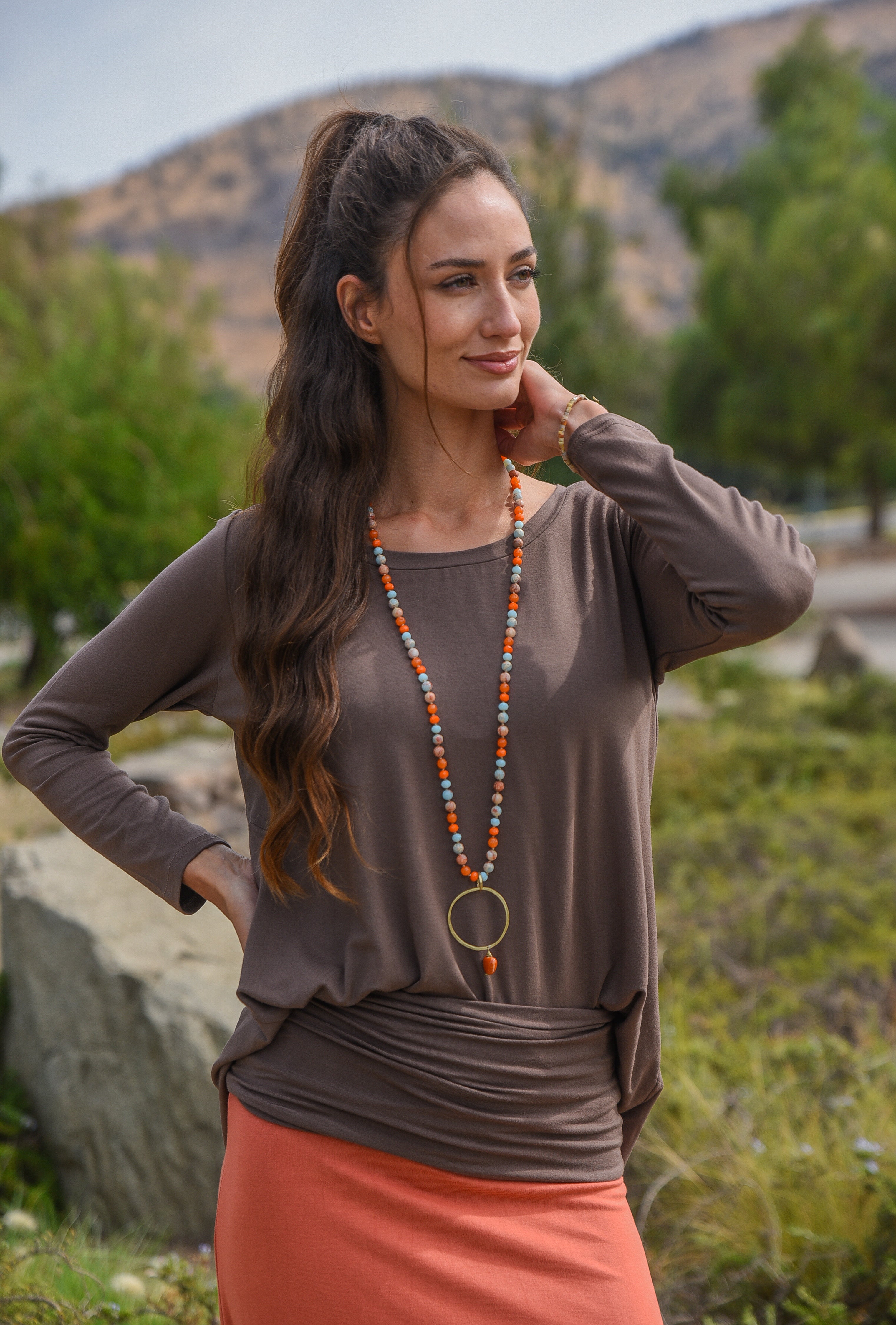 COLLAR PIEDRA AGATA COLGANTE ARGOLLA