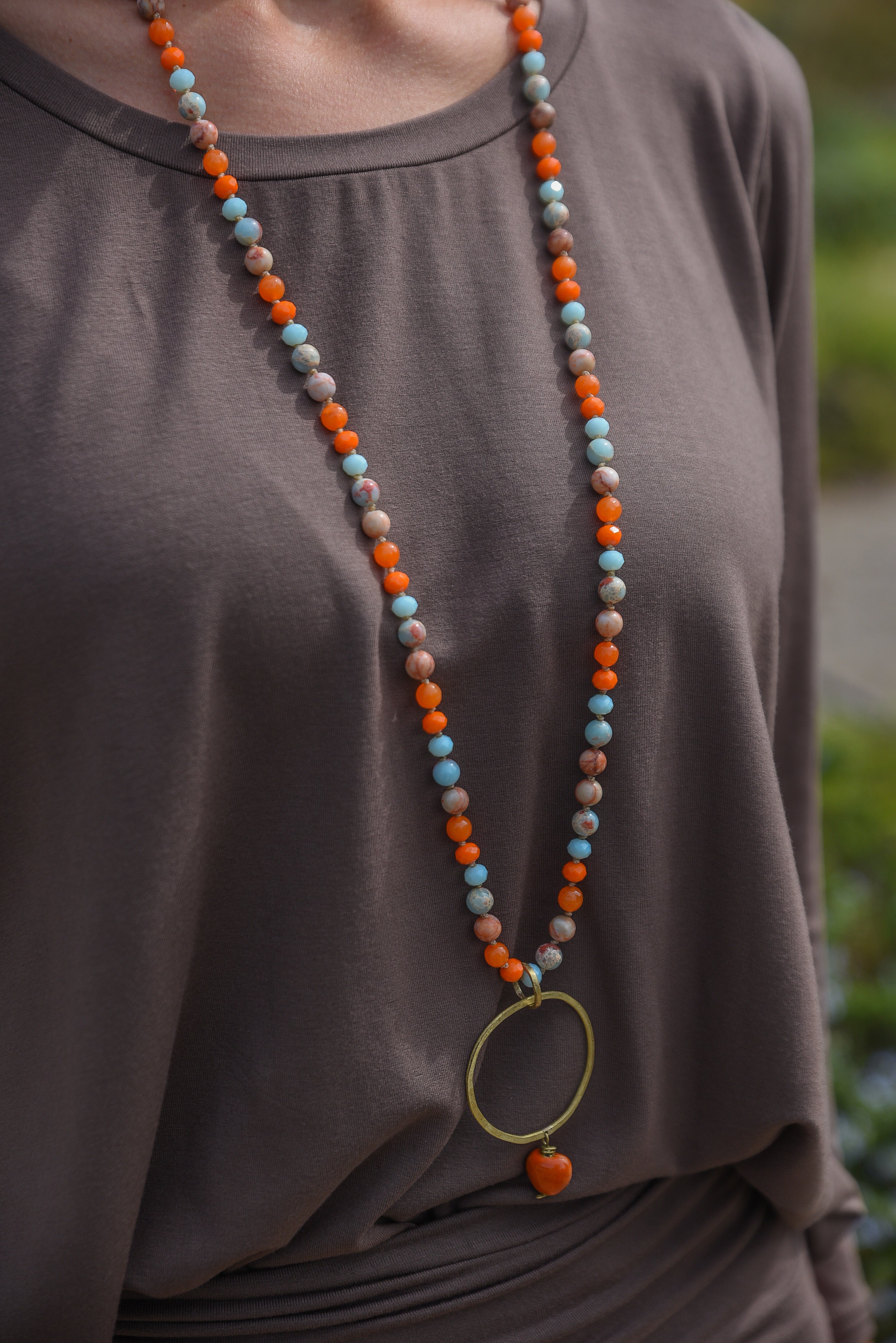 COLLAR PIEDRA AGATA COLGANTE ARGOLLA