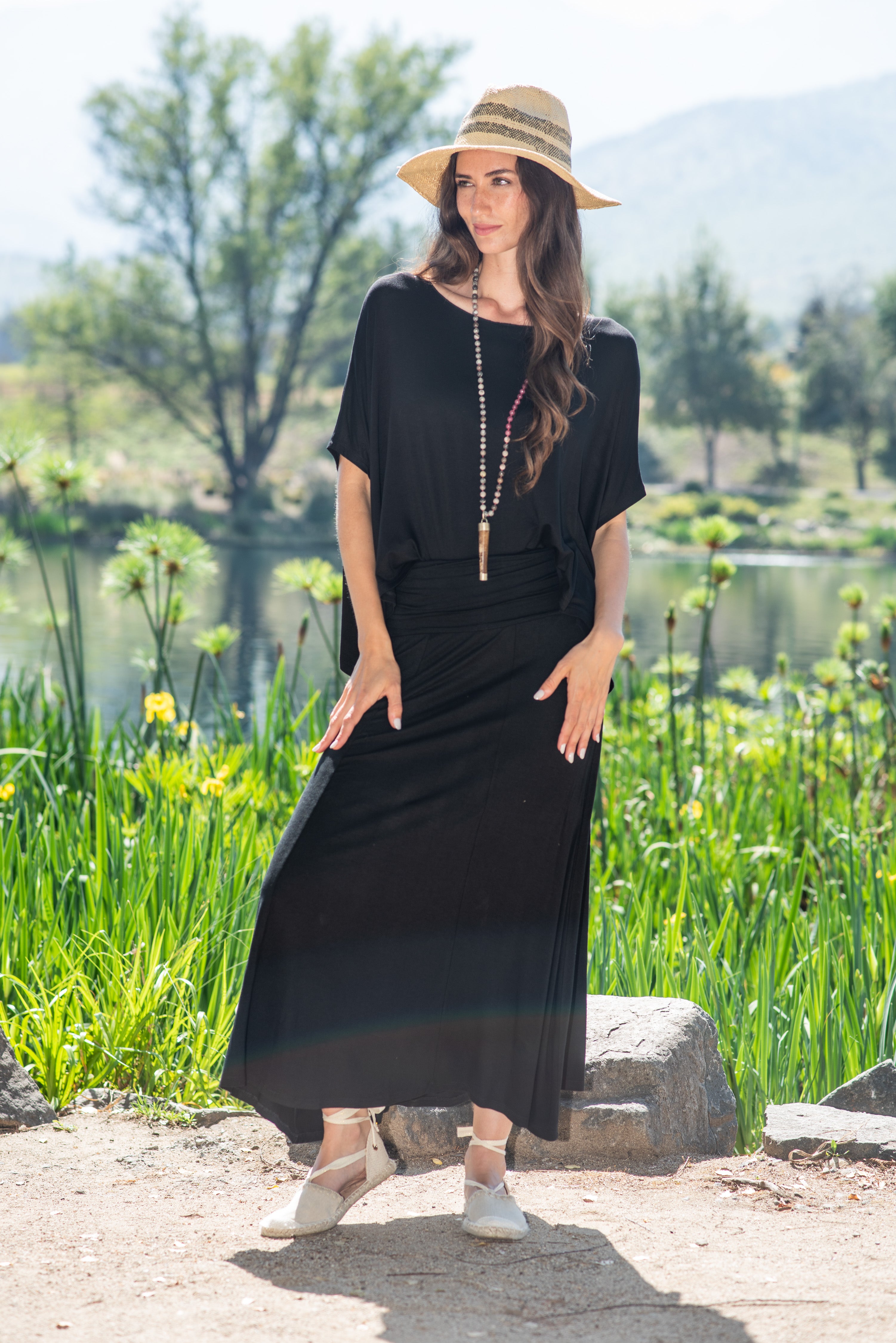 POLLERA PRETINA RECOGIDA