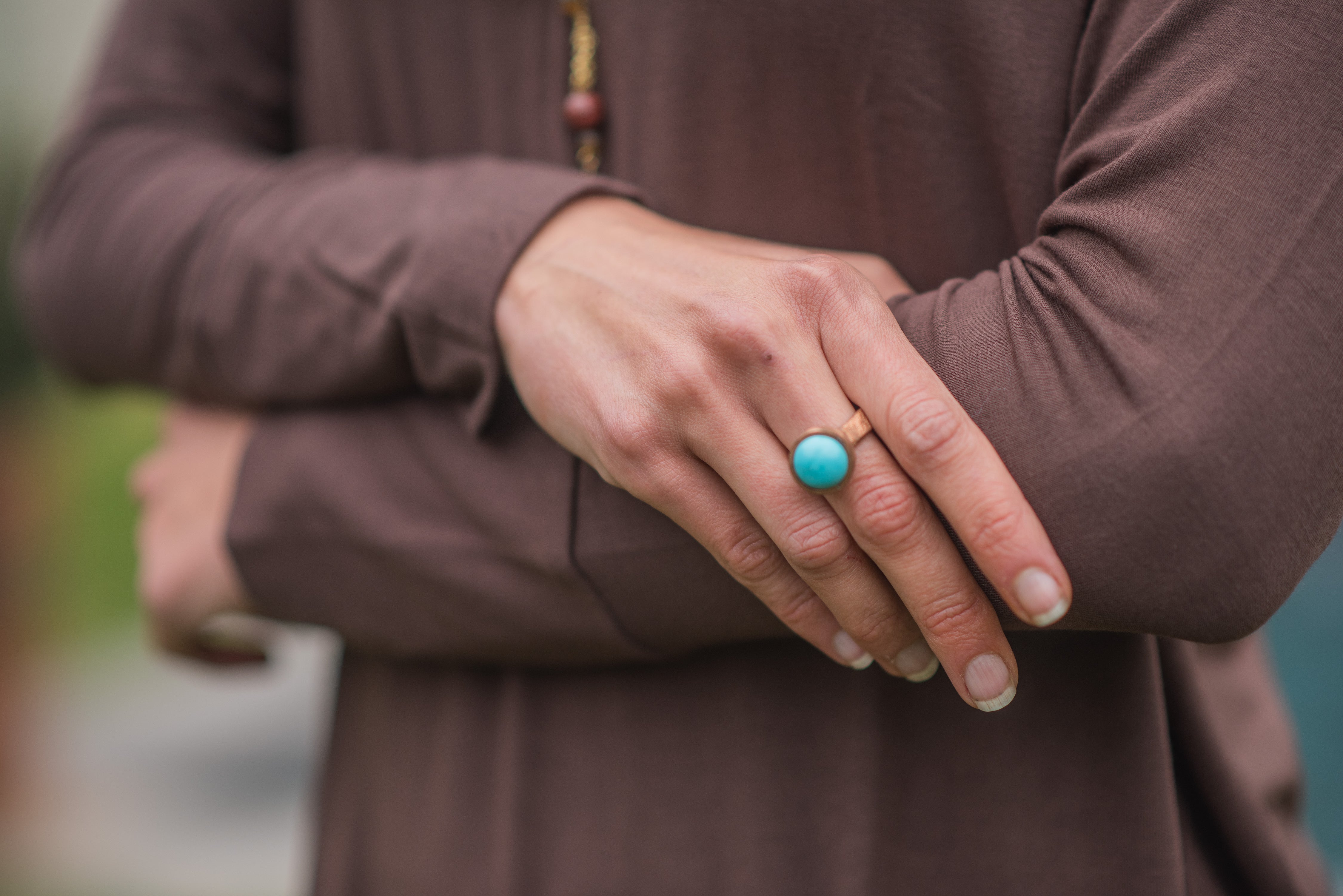 ANILLO COBRE TURQUESA