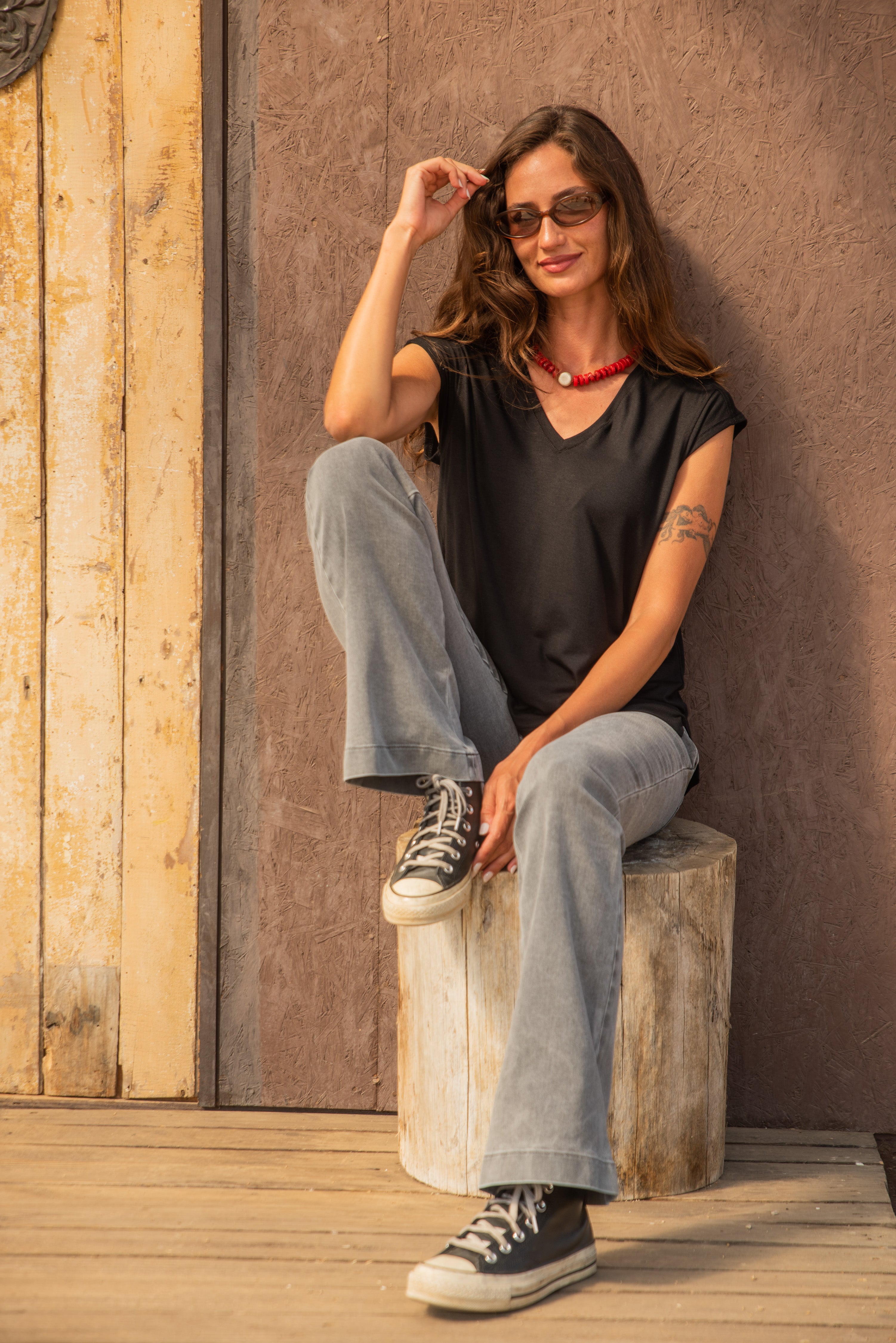 PANTALÓN JEANS KATE GRIS