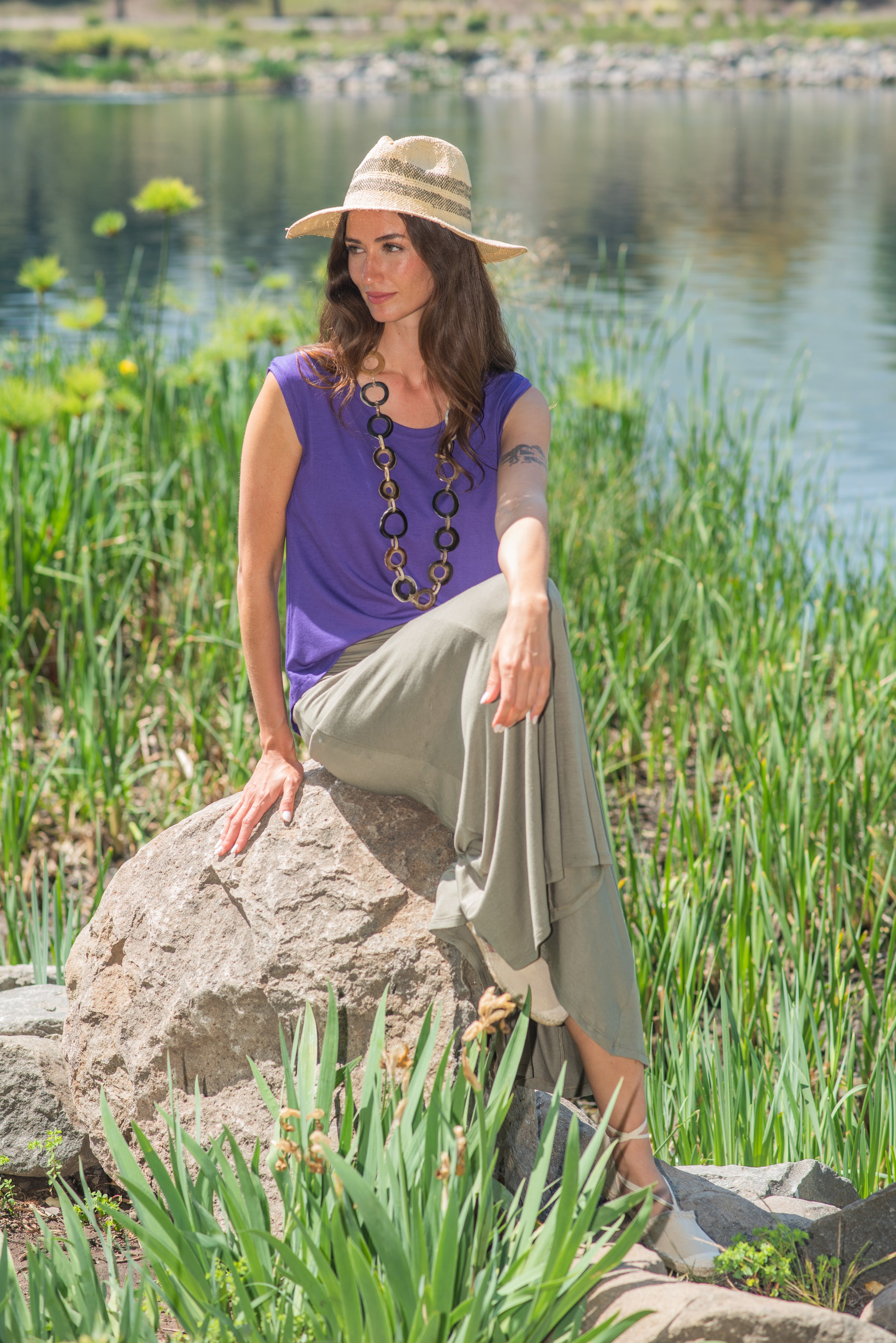 POLLERA PRETINA RECOGIDA