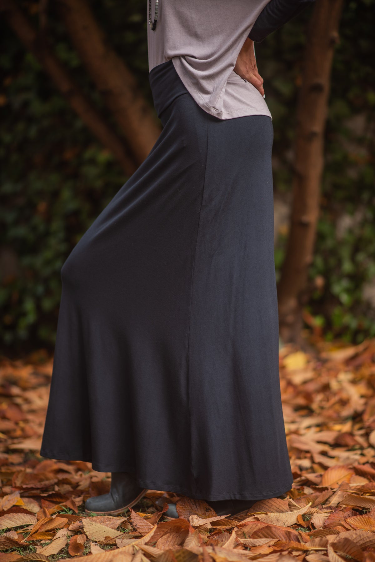 FALDA ROSITA ALGODÓN NEGRO