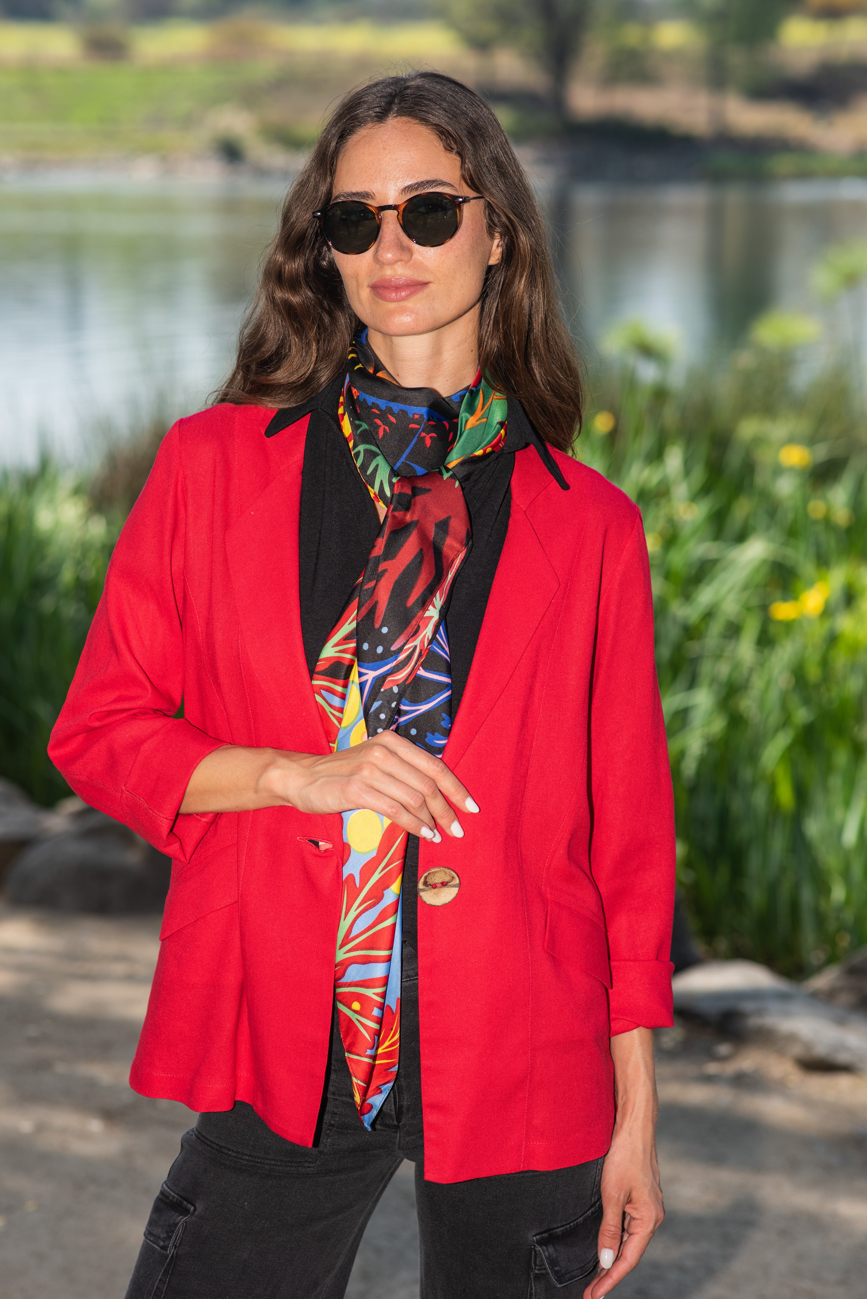 BLAZER LINO 1 BOTÓN ROJO