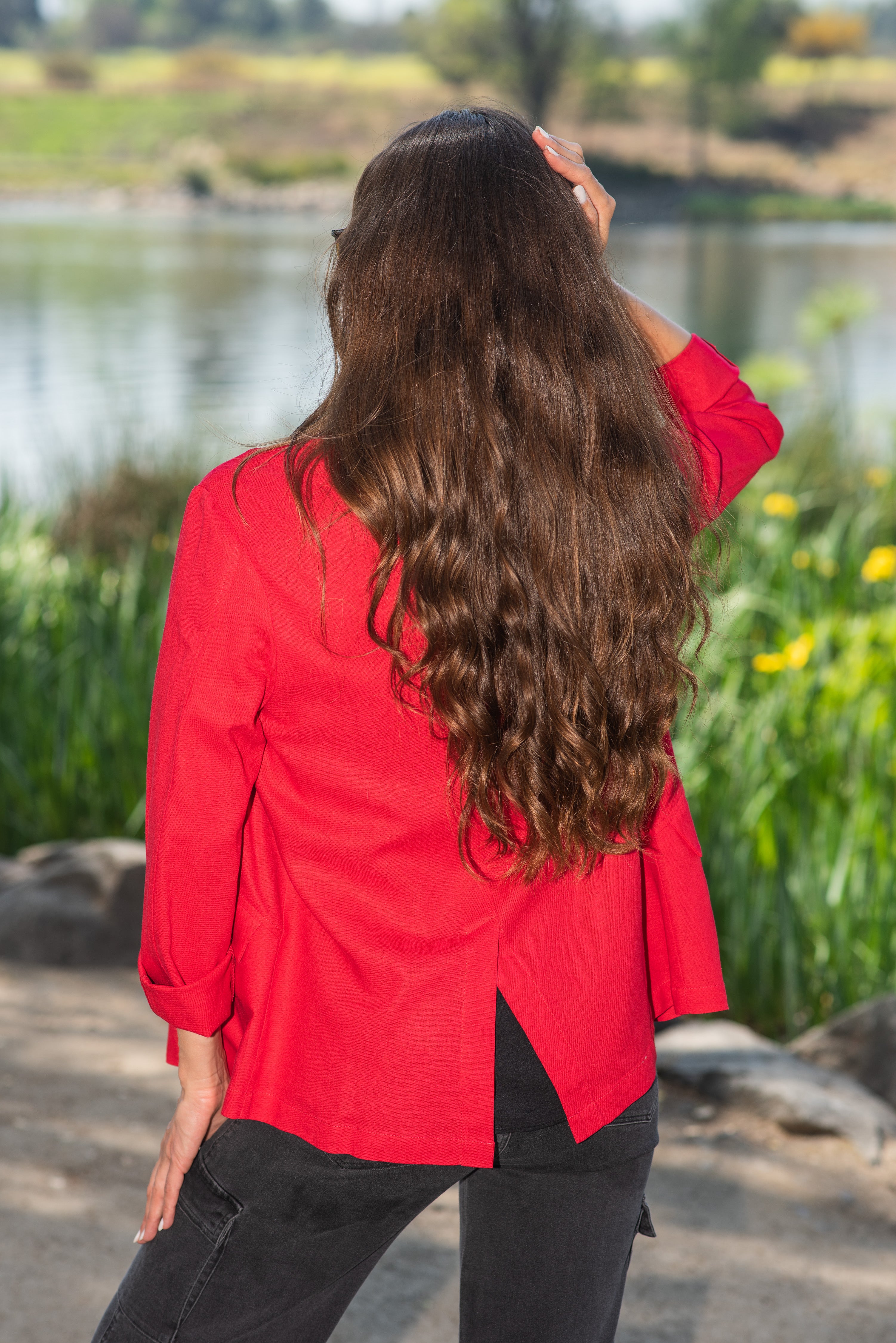 BLAZER LINO 1 BOTÓN ROJO