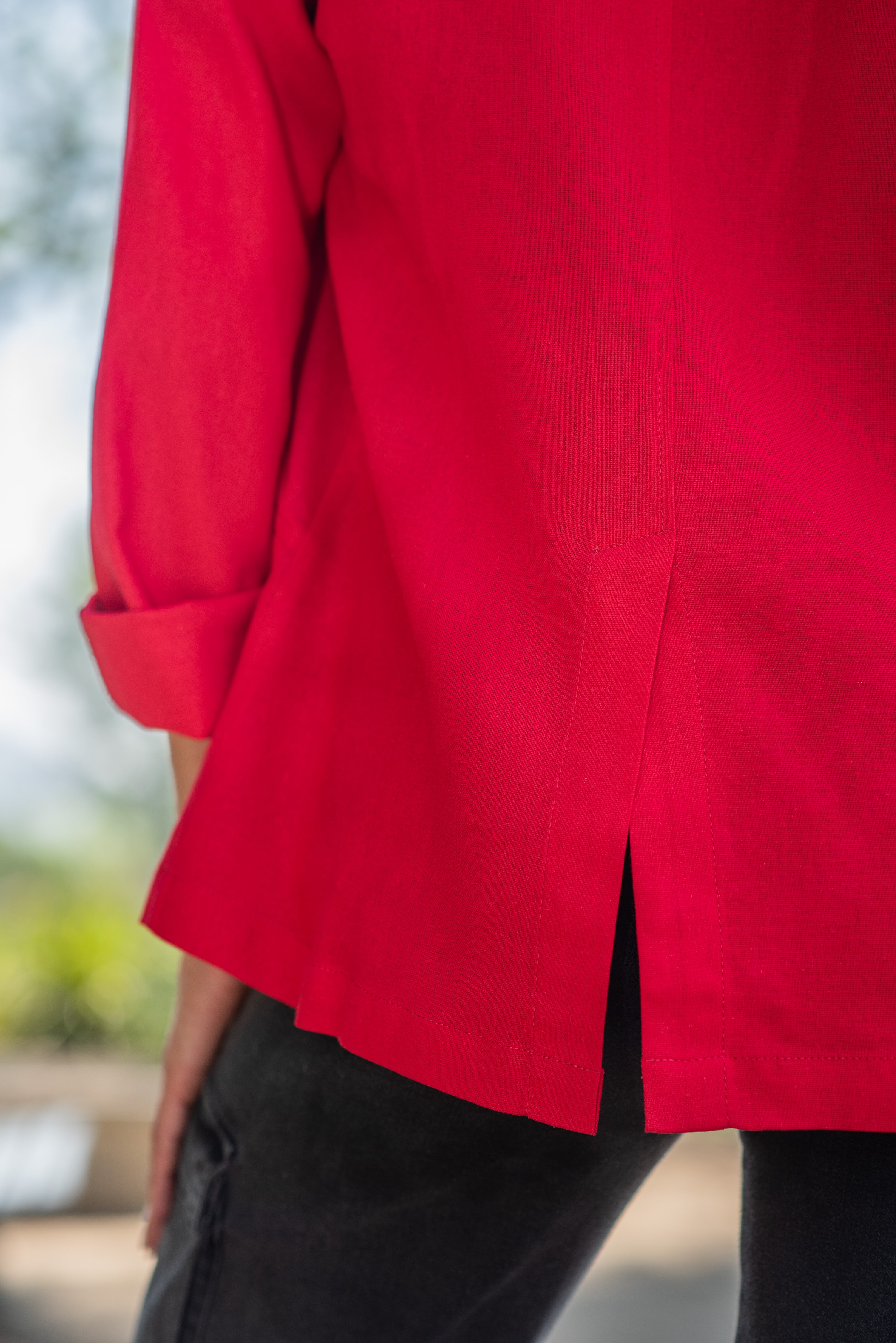 BLAZER LINO 1 BOTÓN ROJO
