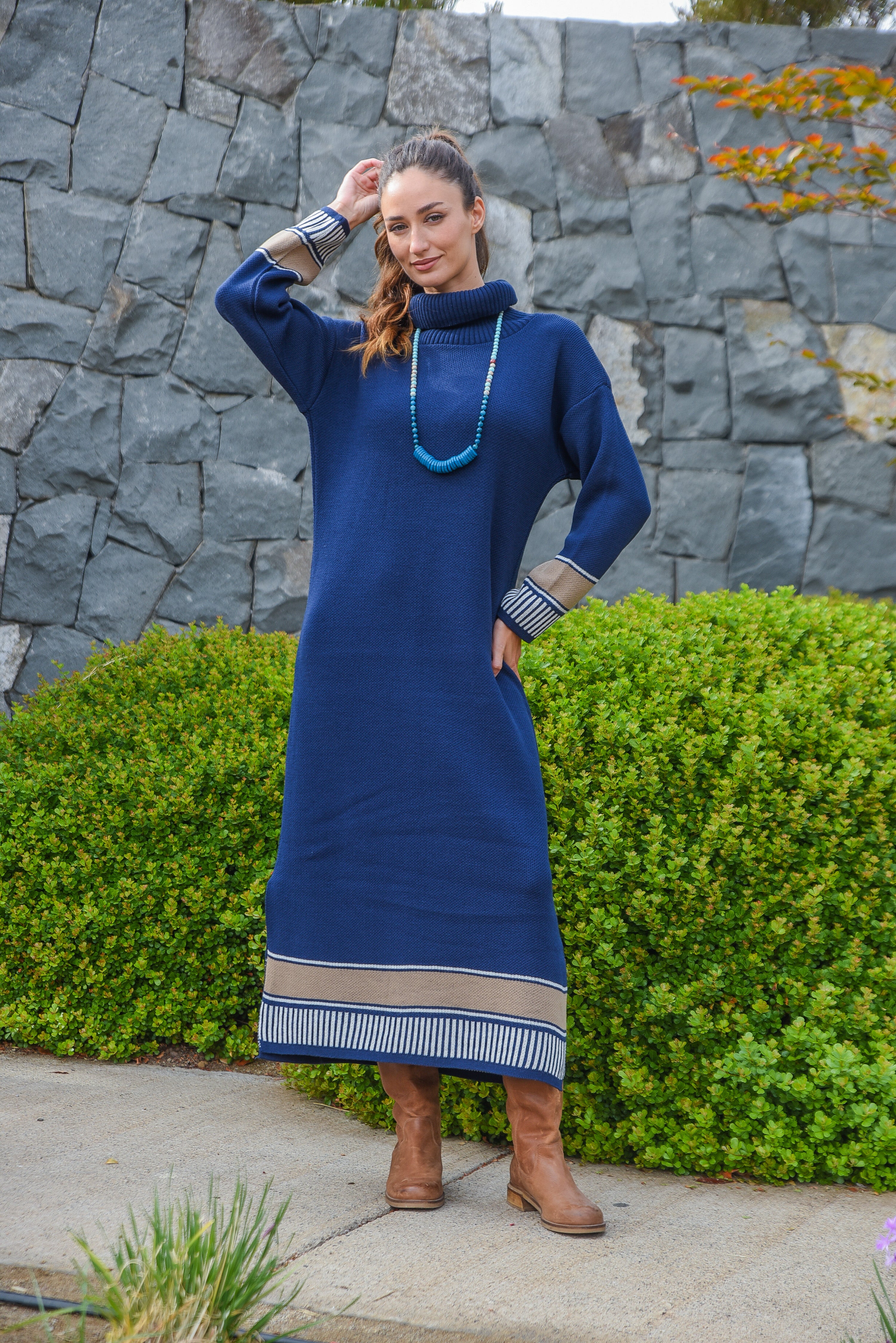VESTIDO TEJIDO GRECA