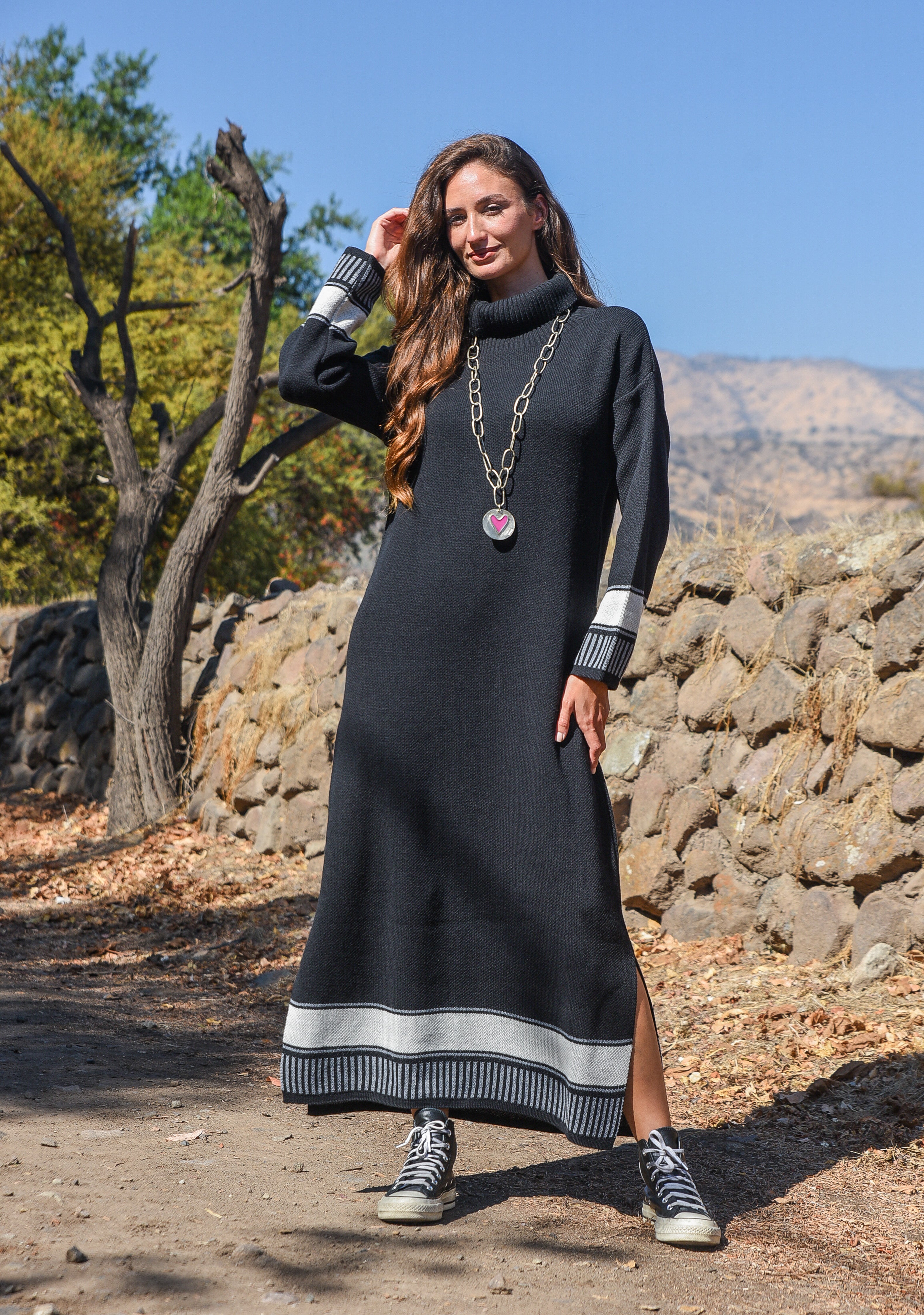 VESTIDO TEJIDO GRECA