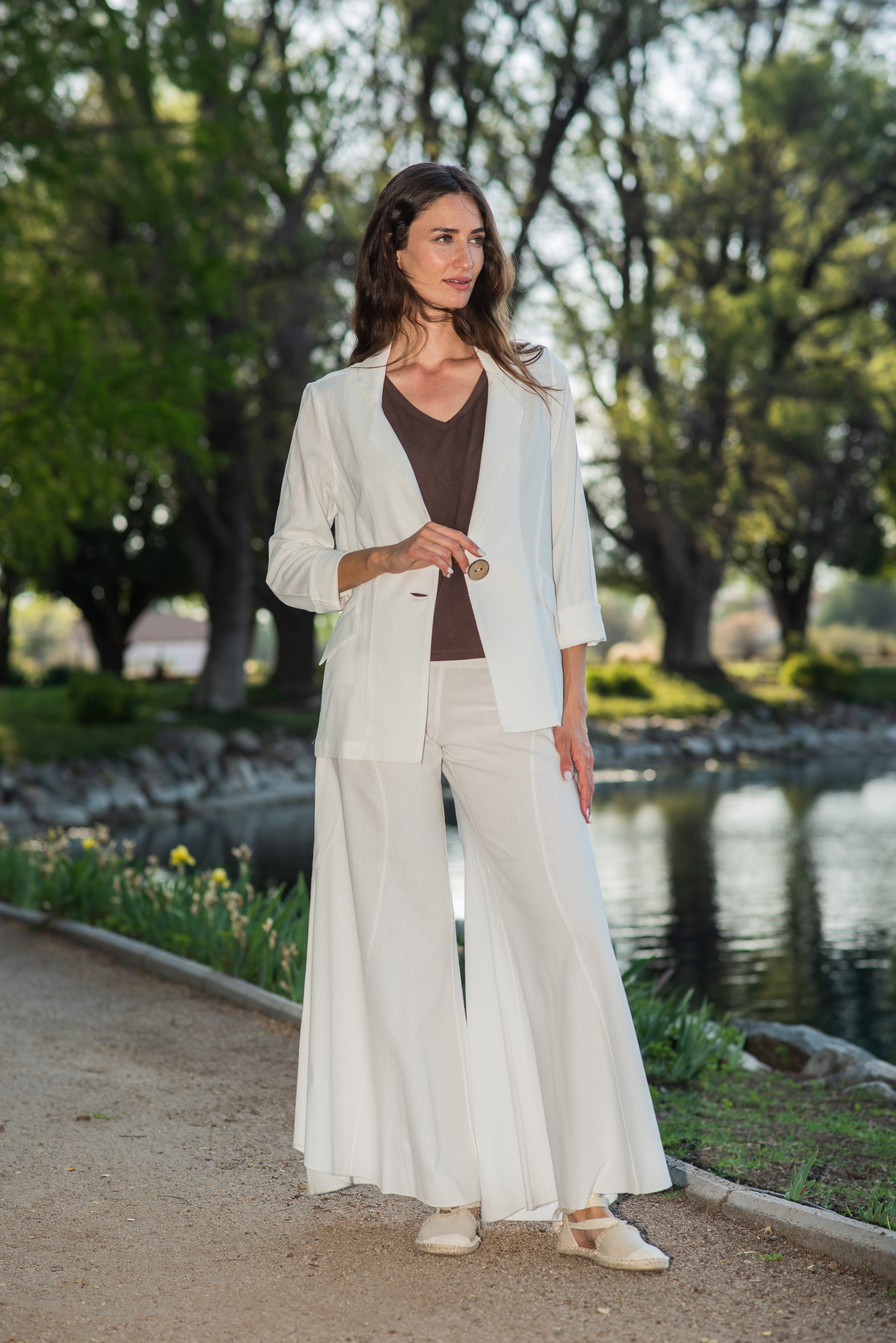 BLAZER LINO 1 BOTÓN CRUDO