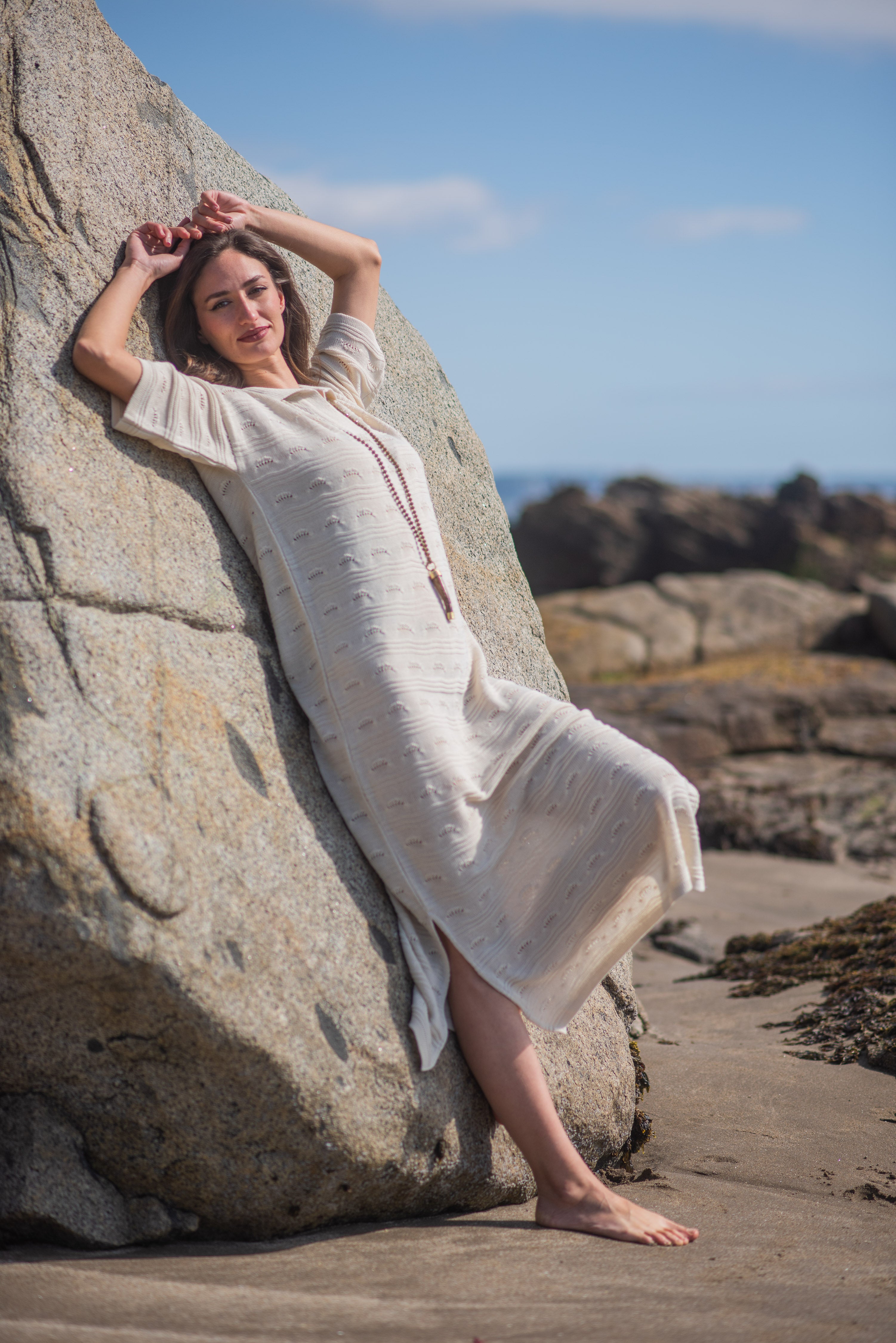 VESTIDO TEJIDO CAMISERO