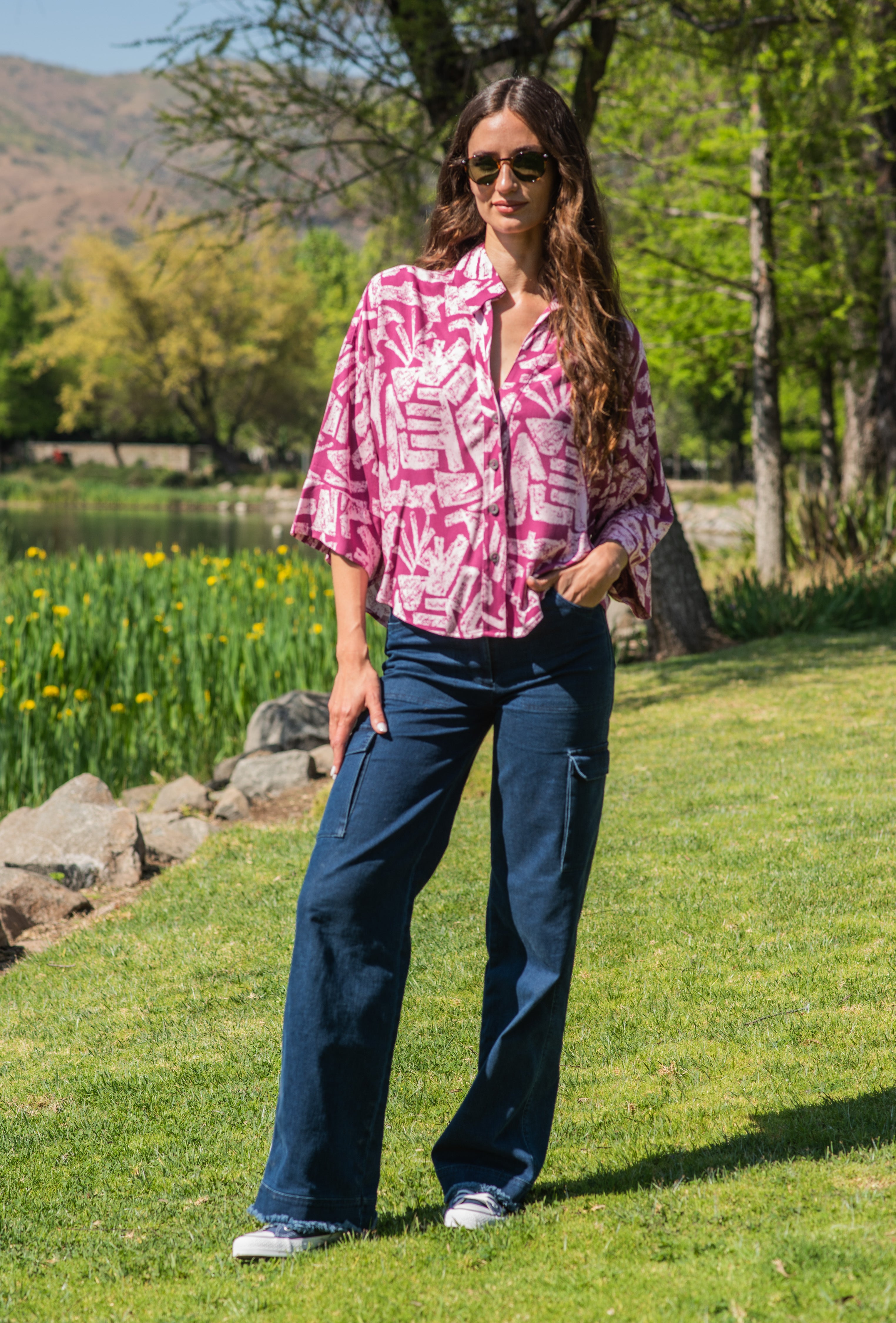 BLUSA SARA ESTAMPADA