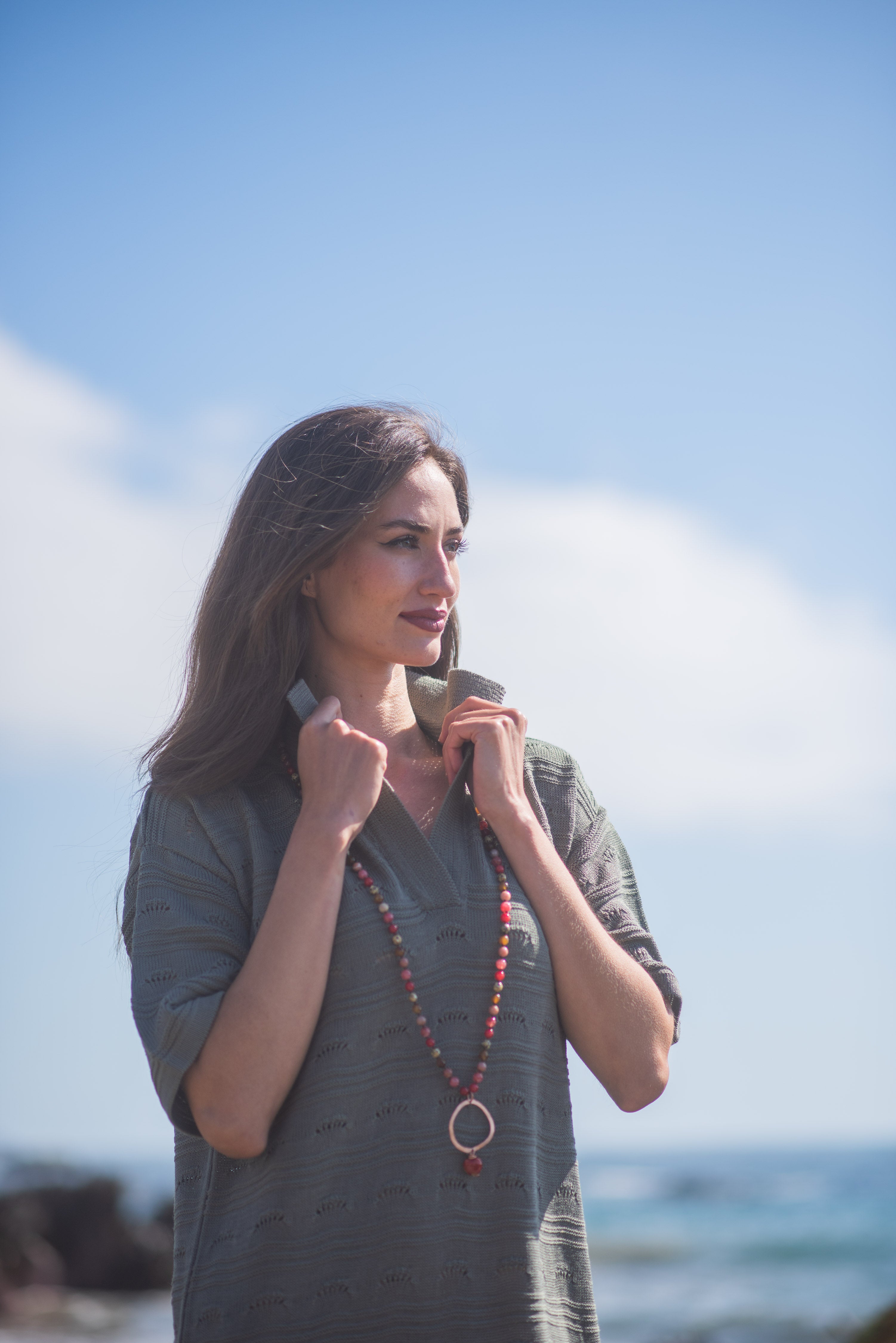VESTIDO TEJIDO CAMISERO