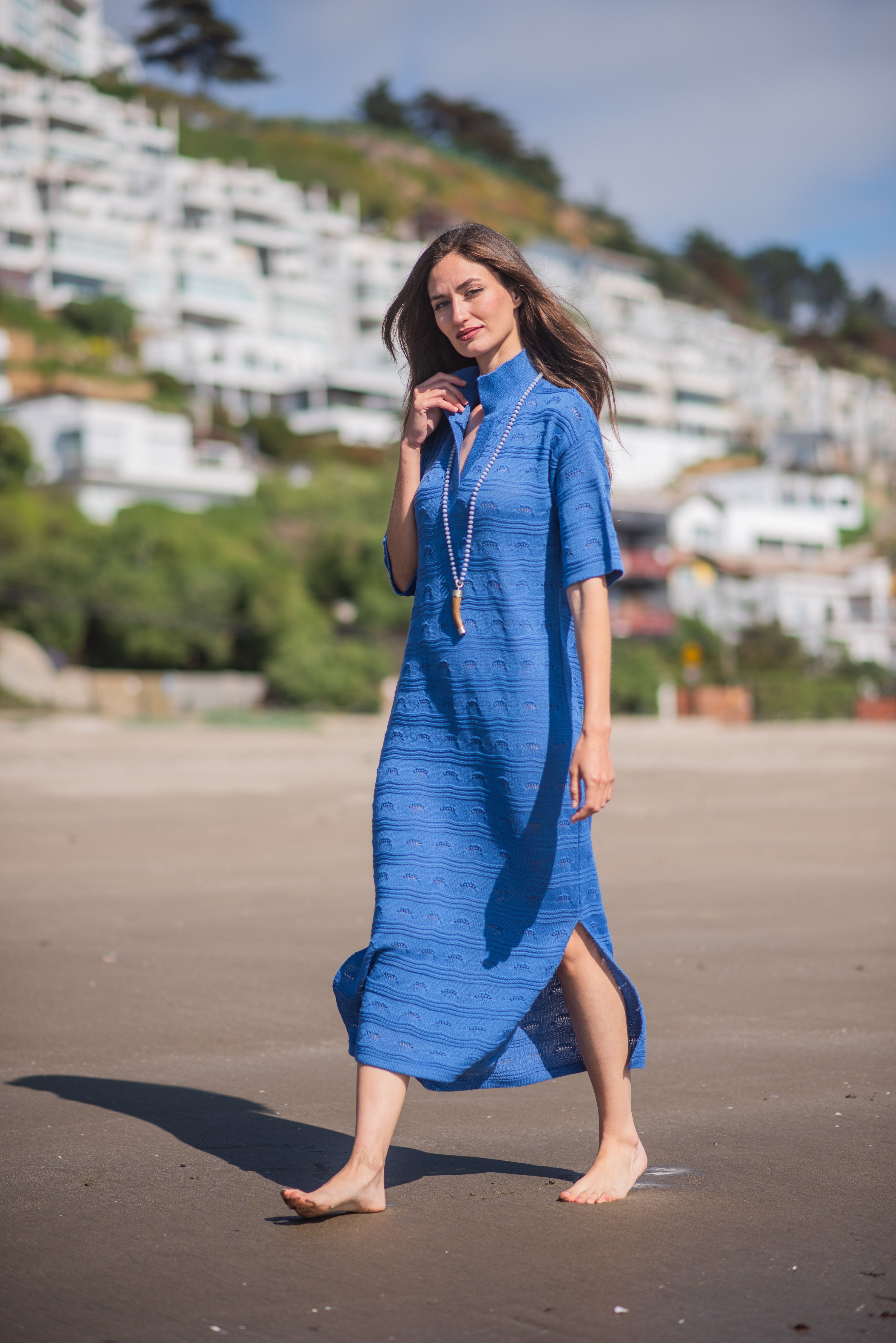 VESTIDO TEJIDO CAMISERO