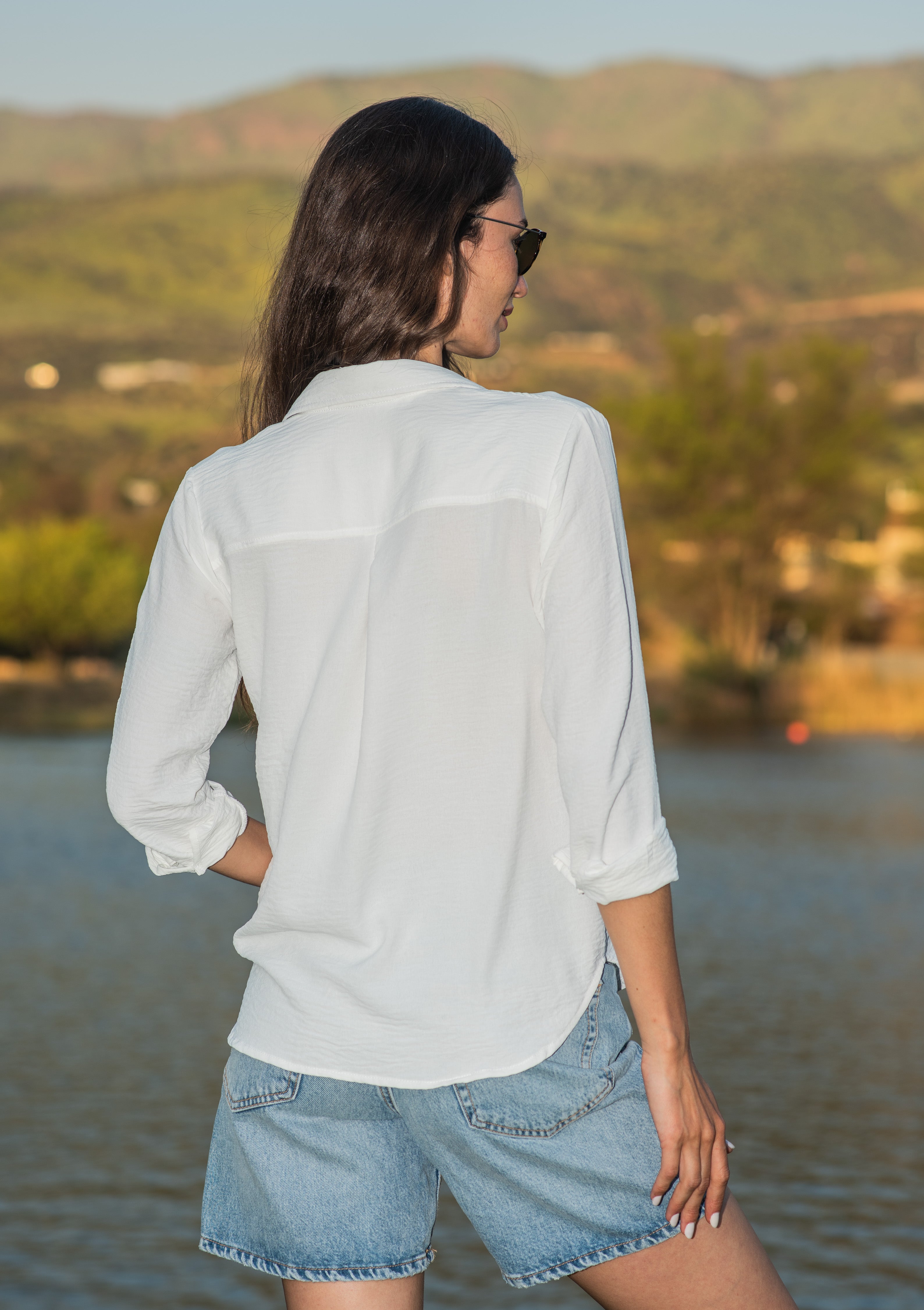 BLUSA BOLSILLO BLANCO