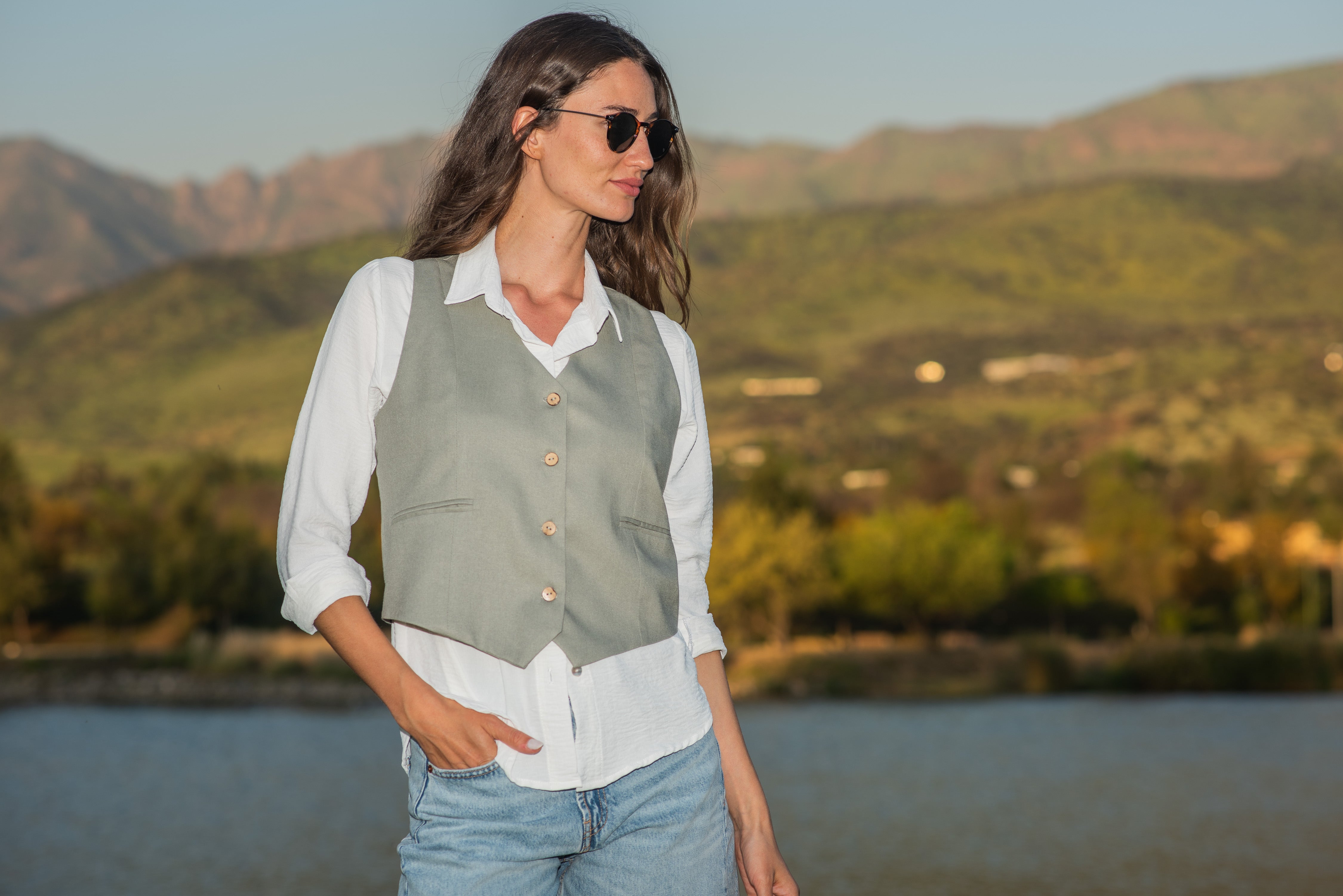 BLUSA BOLSILLO BLANCO