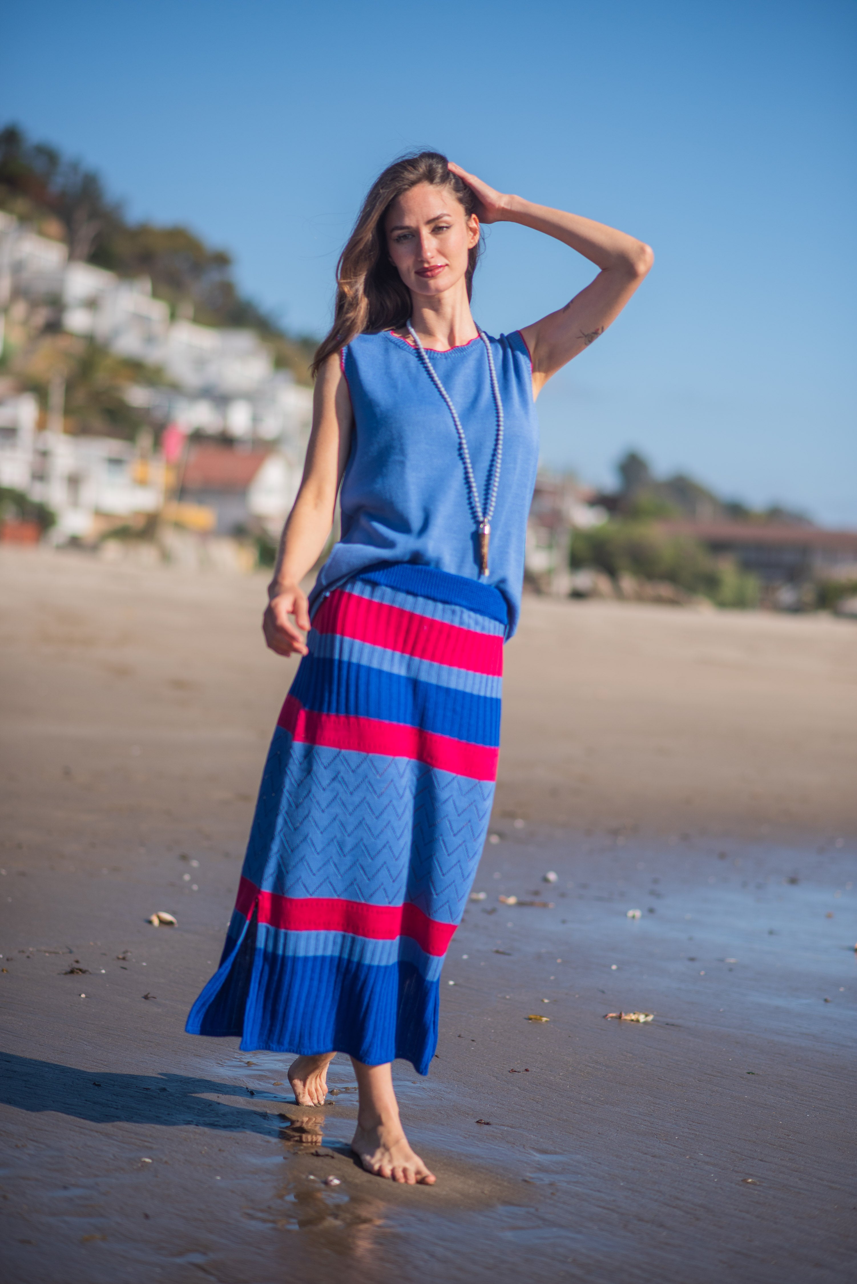 POLERA TEJIDA CON VIVO