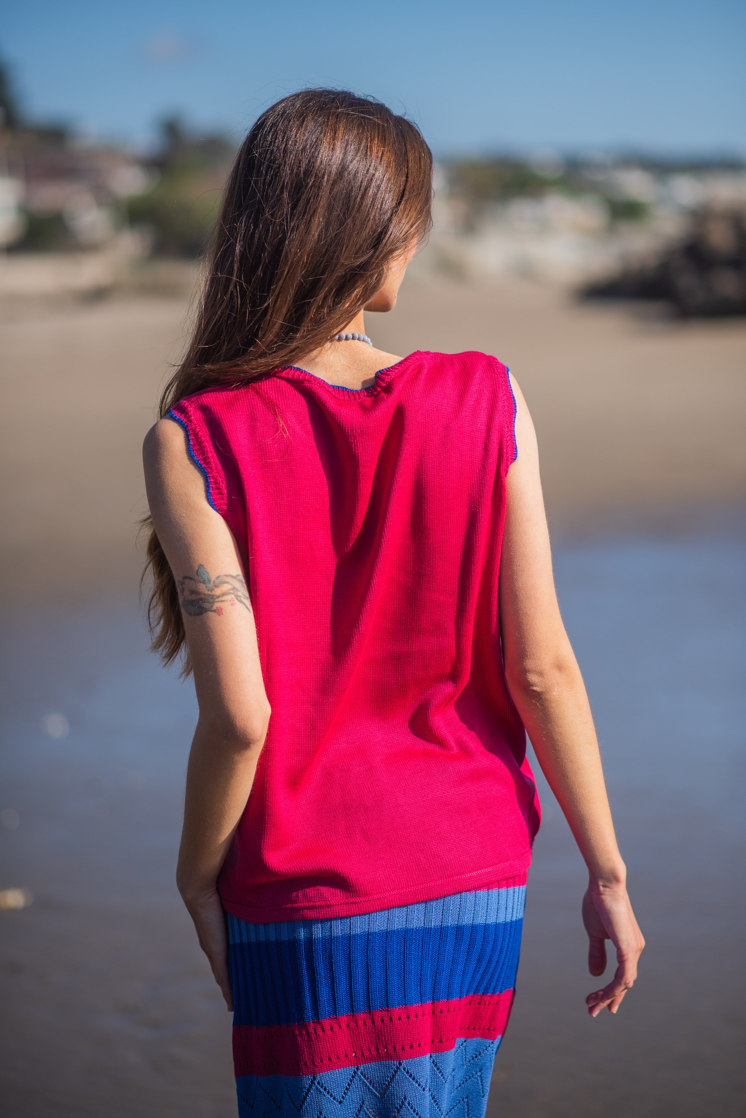 POLERA TEJIDA CON VIVO