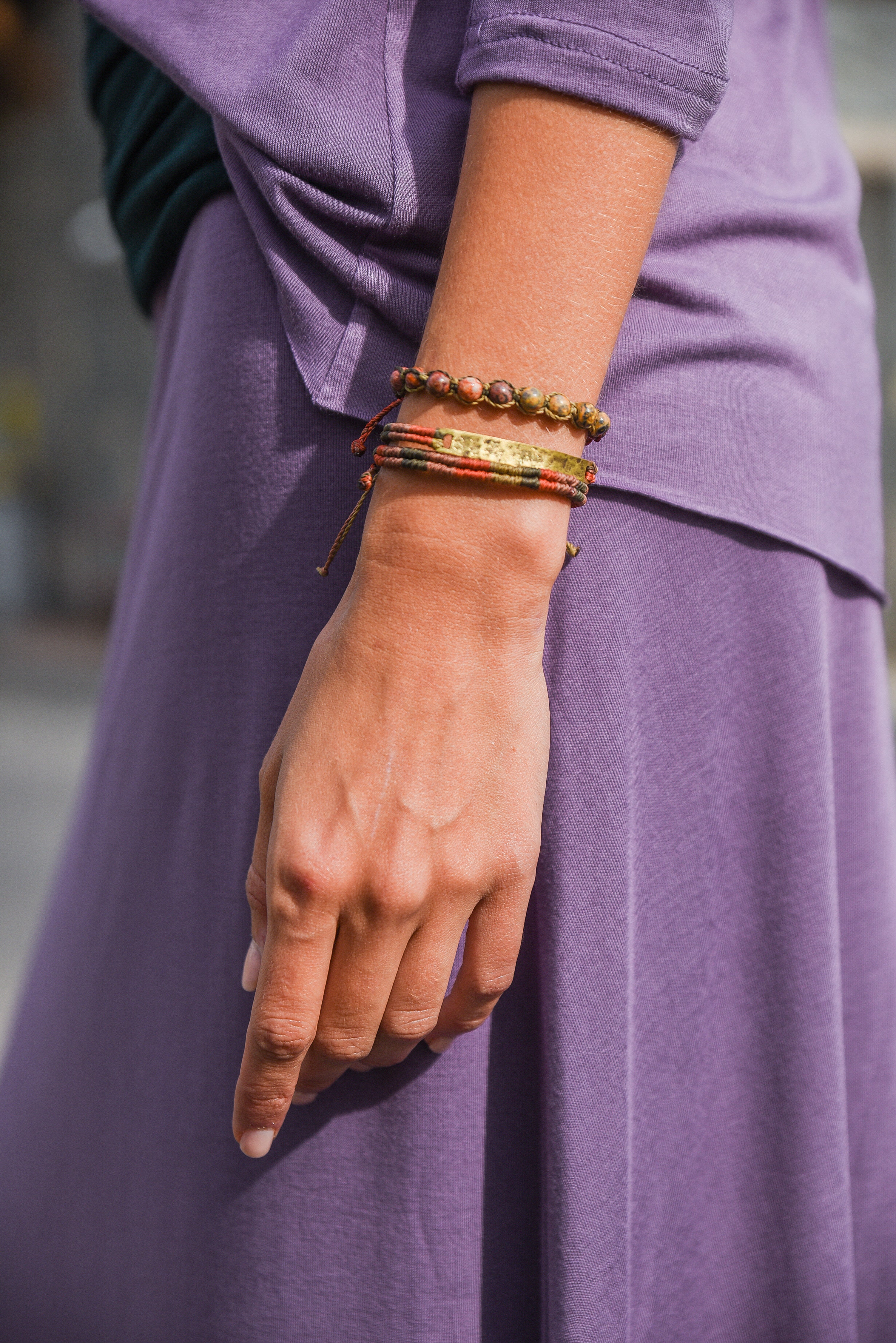 PULSERA MACRAME TEJIDA
