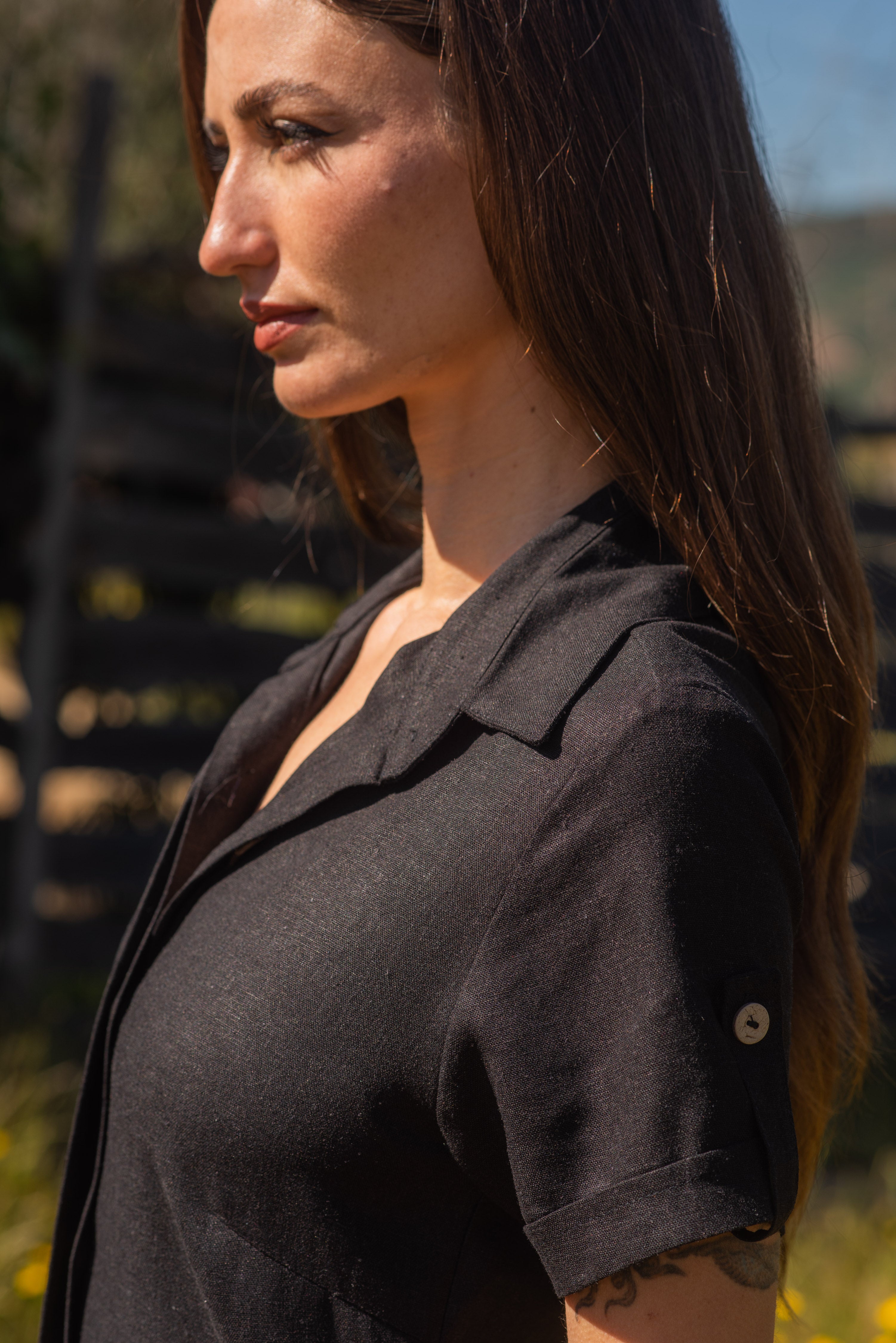 VESTIDO LINO LAVANDA