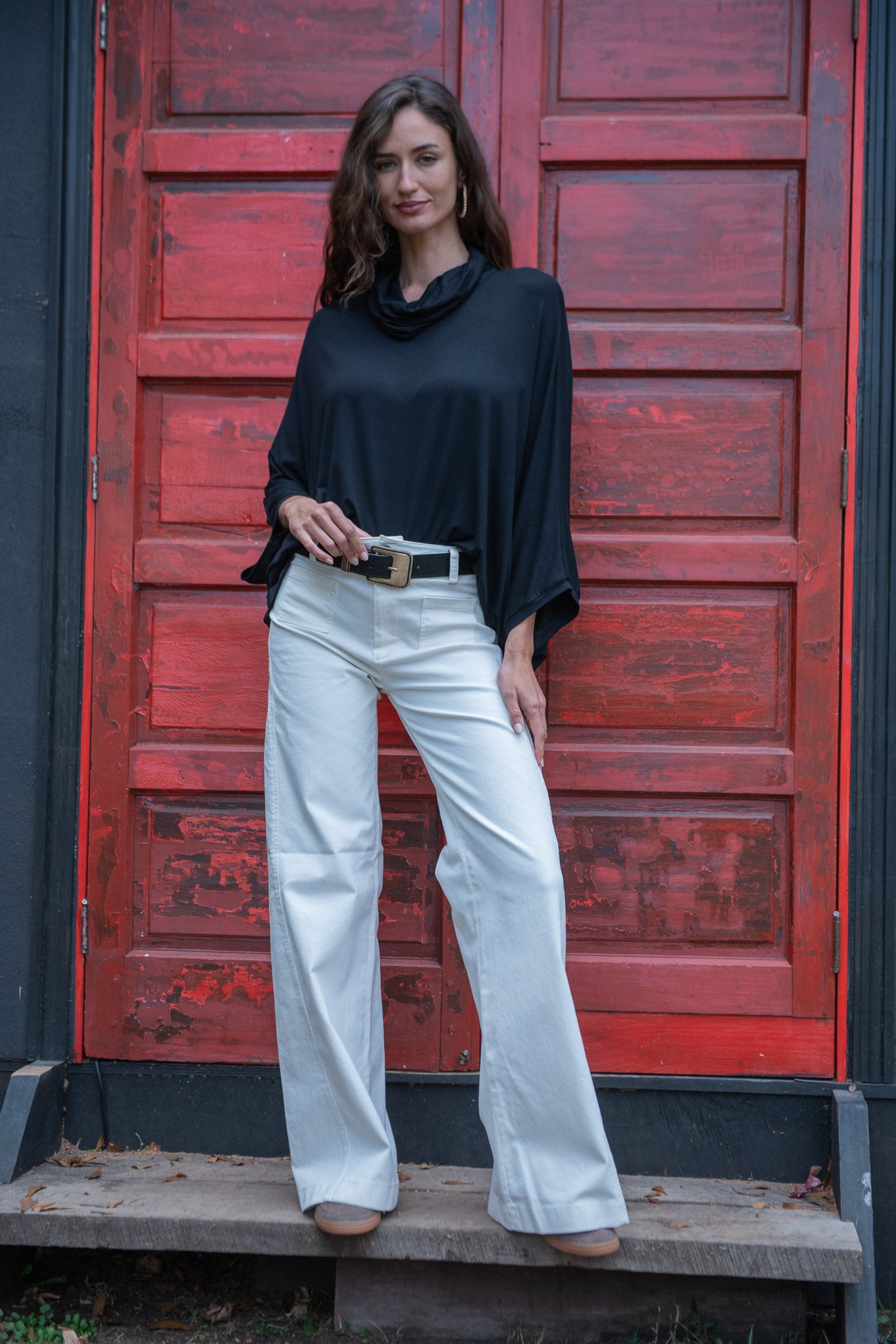 JEANS BOLSILLO CREMA