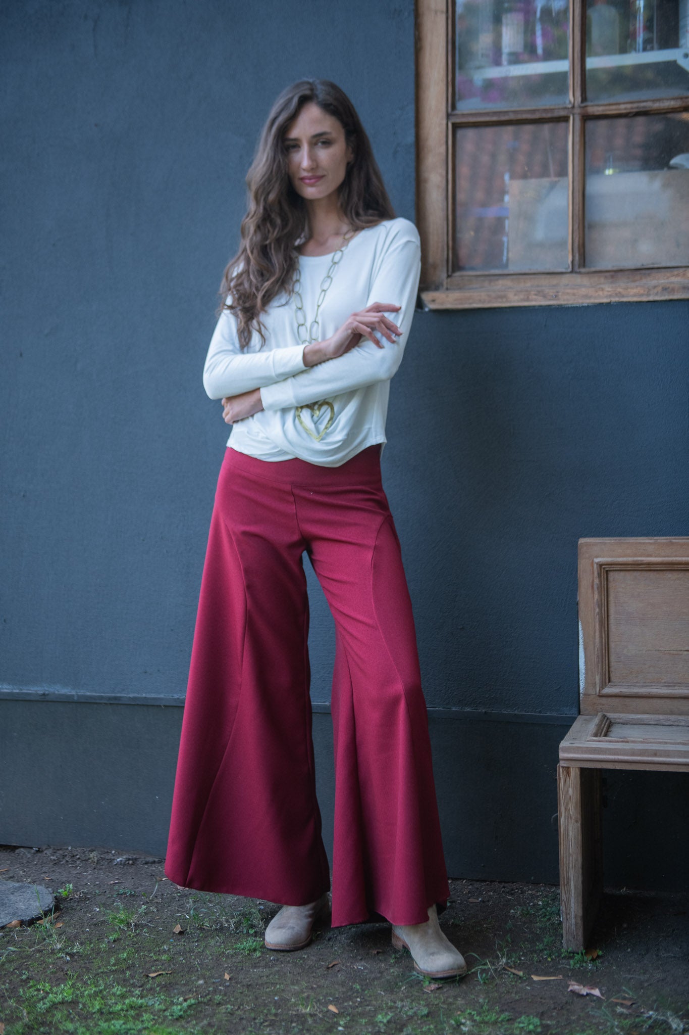 PANTALÓN COTY BURDEO