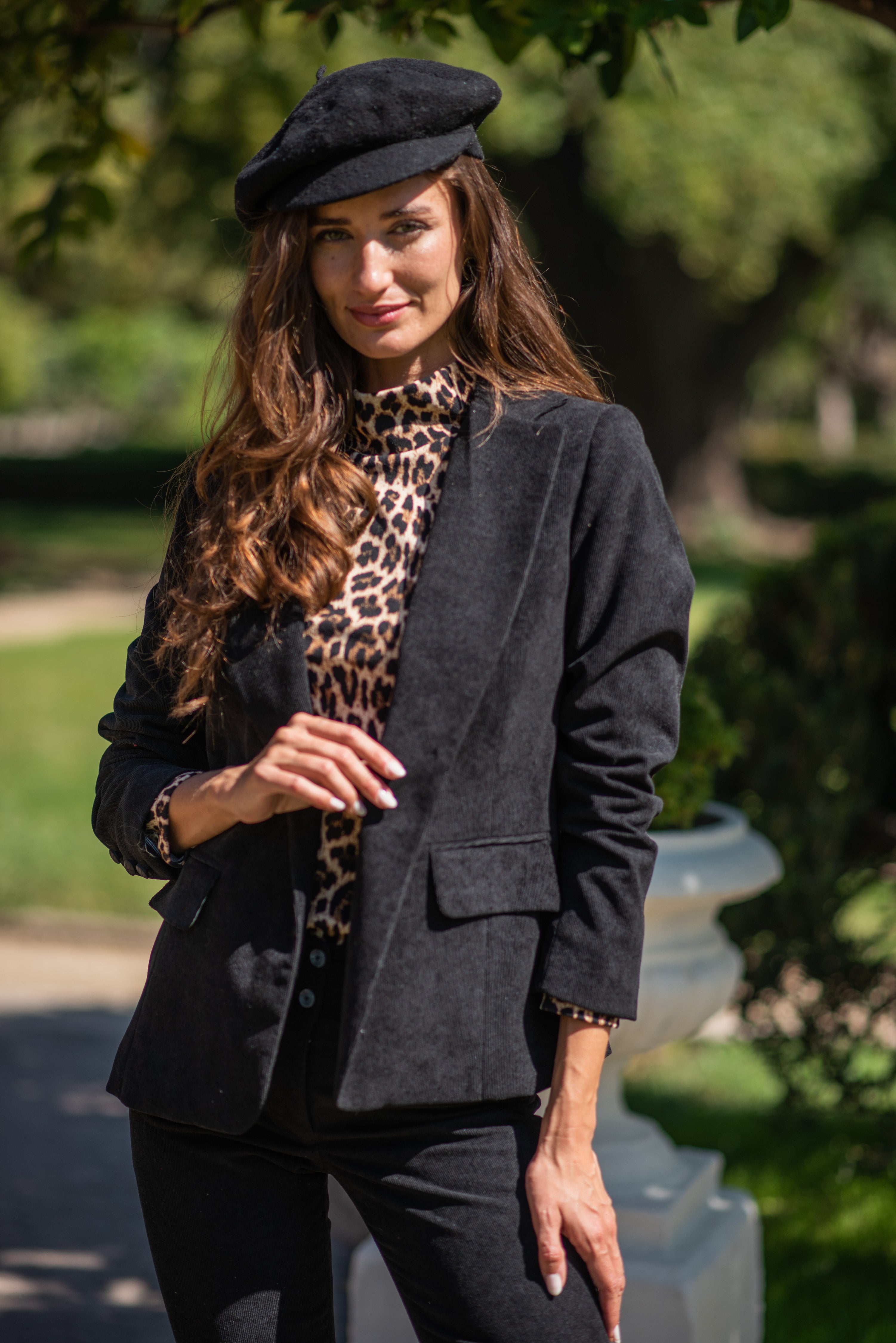 BLAZER COTELÉ CLARA NEGRO