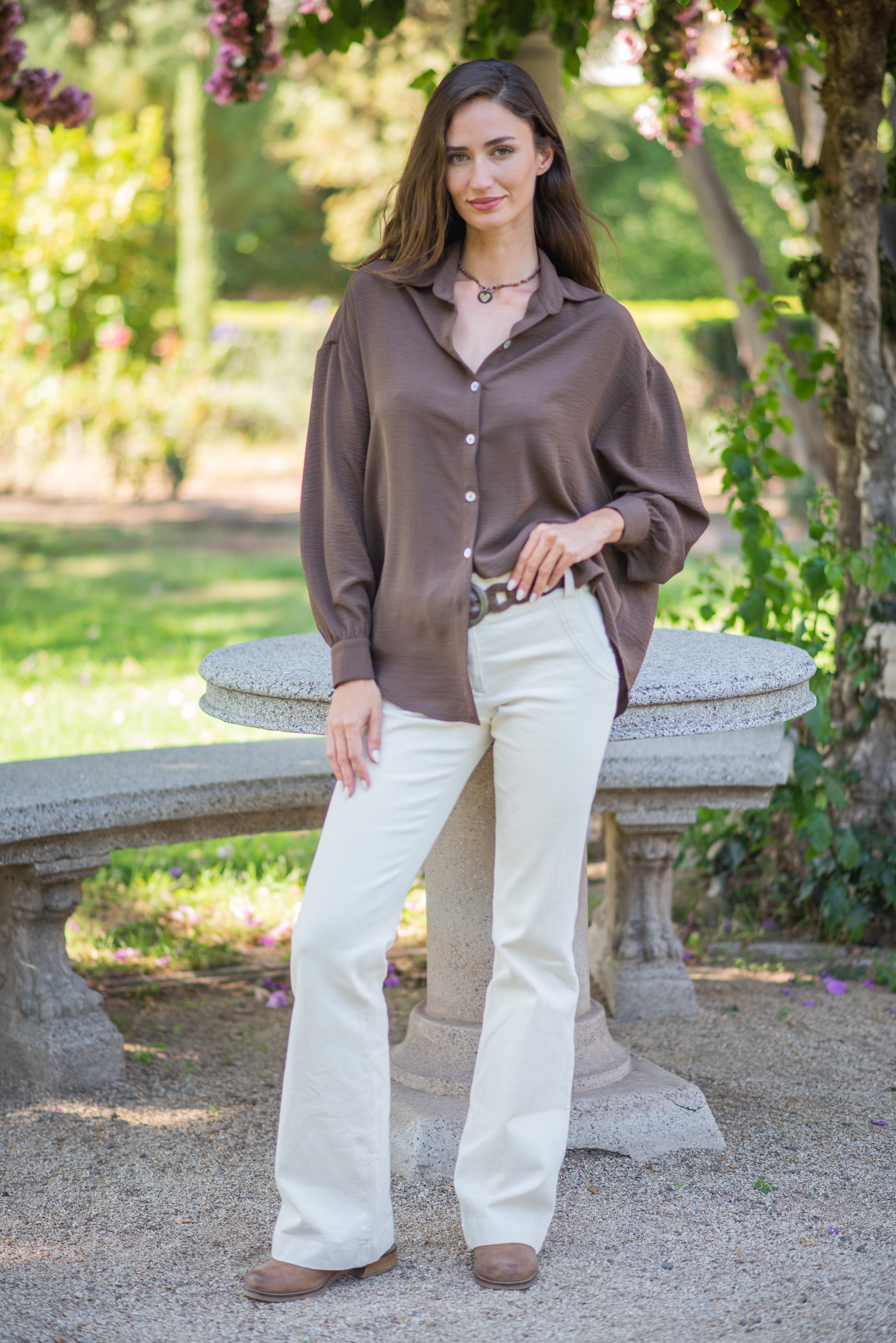 BLUSA ISABEL CAFÉ