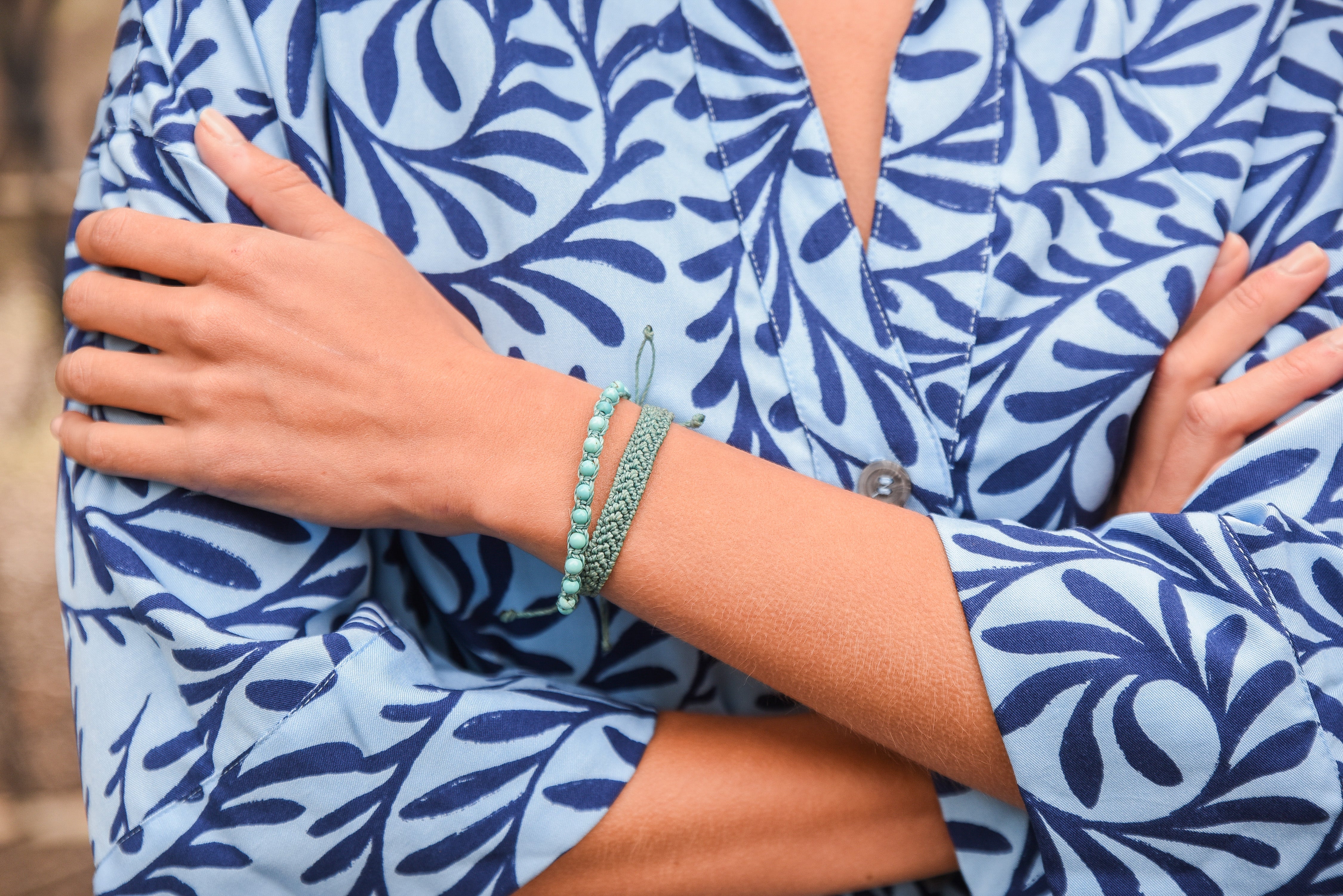 PULSERA MACRAME PIEDRAS