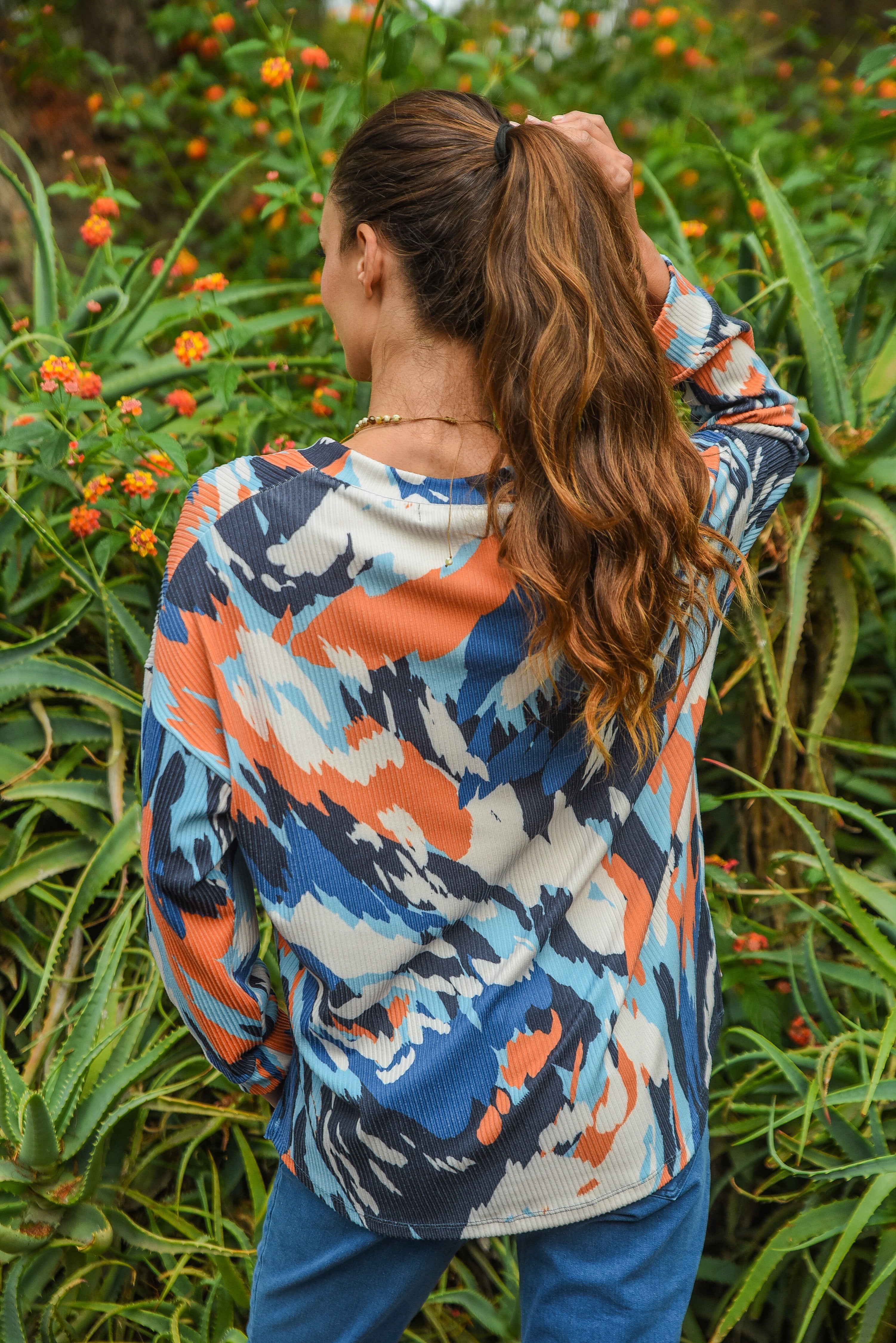 SWEATER CARMIN ESTAMPADO