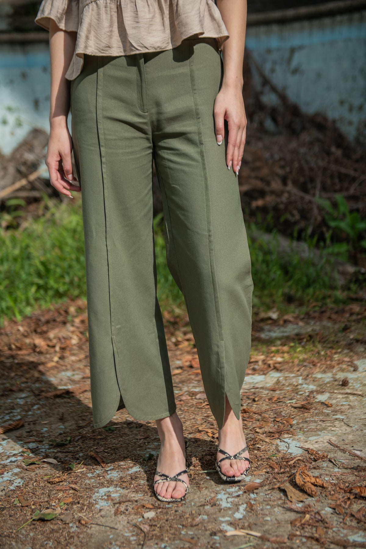 PANTALÓN LINO BEA MUSGO