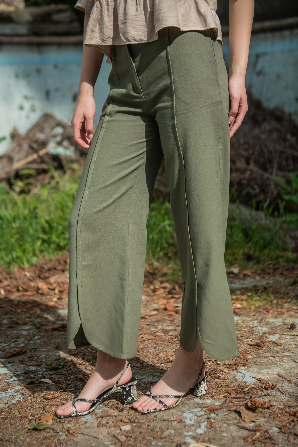 PANTALÓN LINO BEA MUSGO