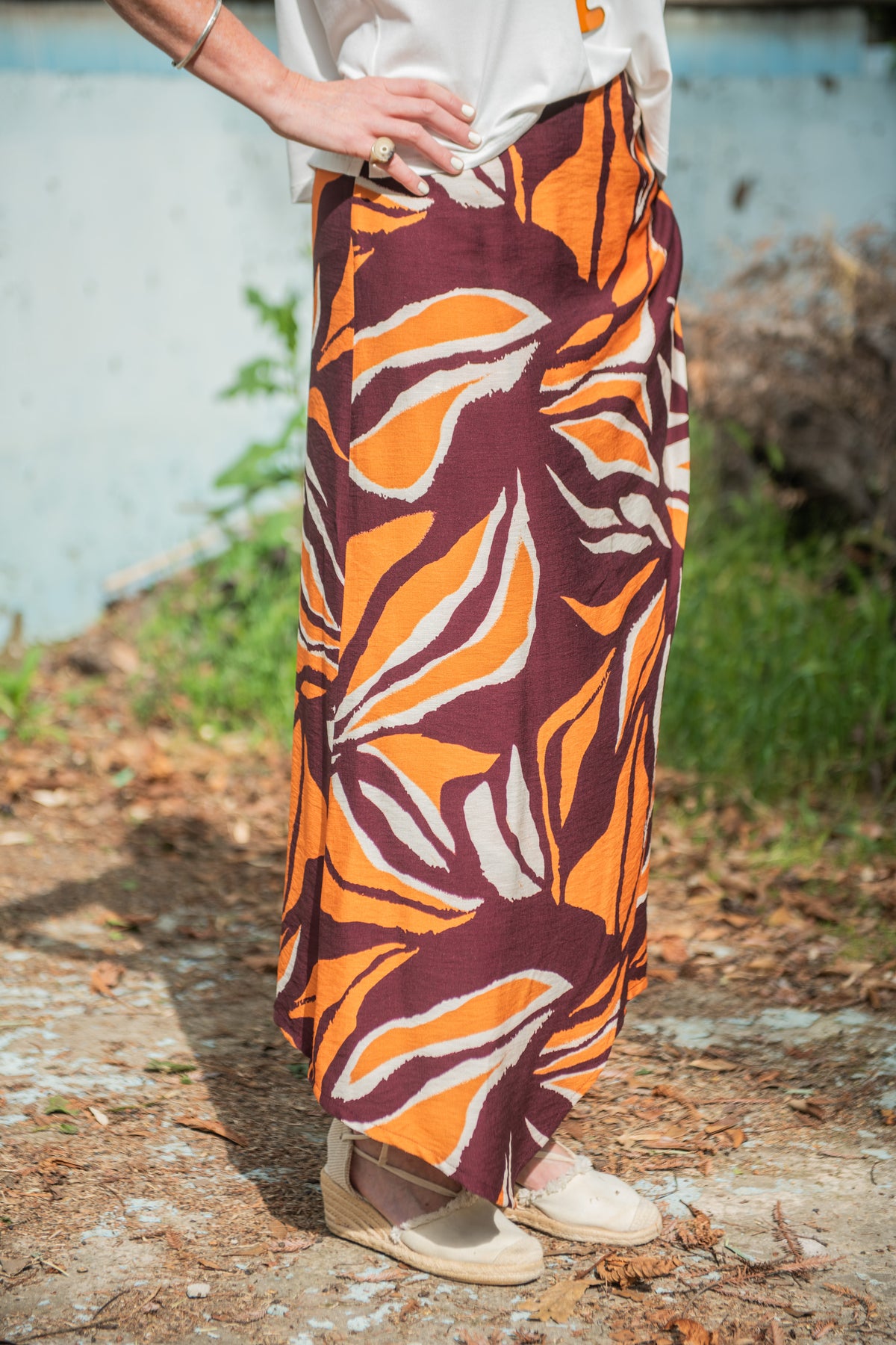 POLLERA DOMINGA NARANJO