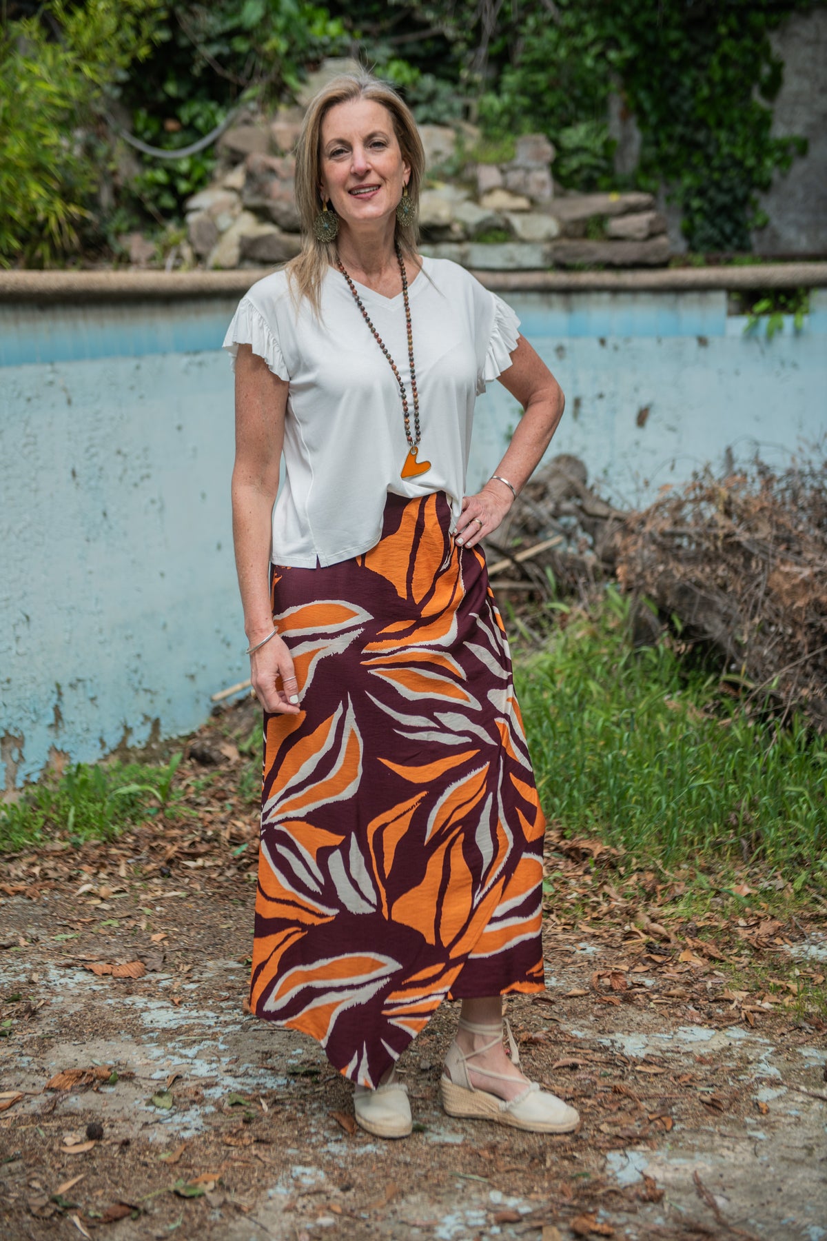POLLERA DOMINGA NARANJO