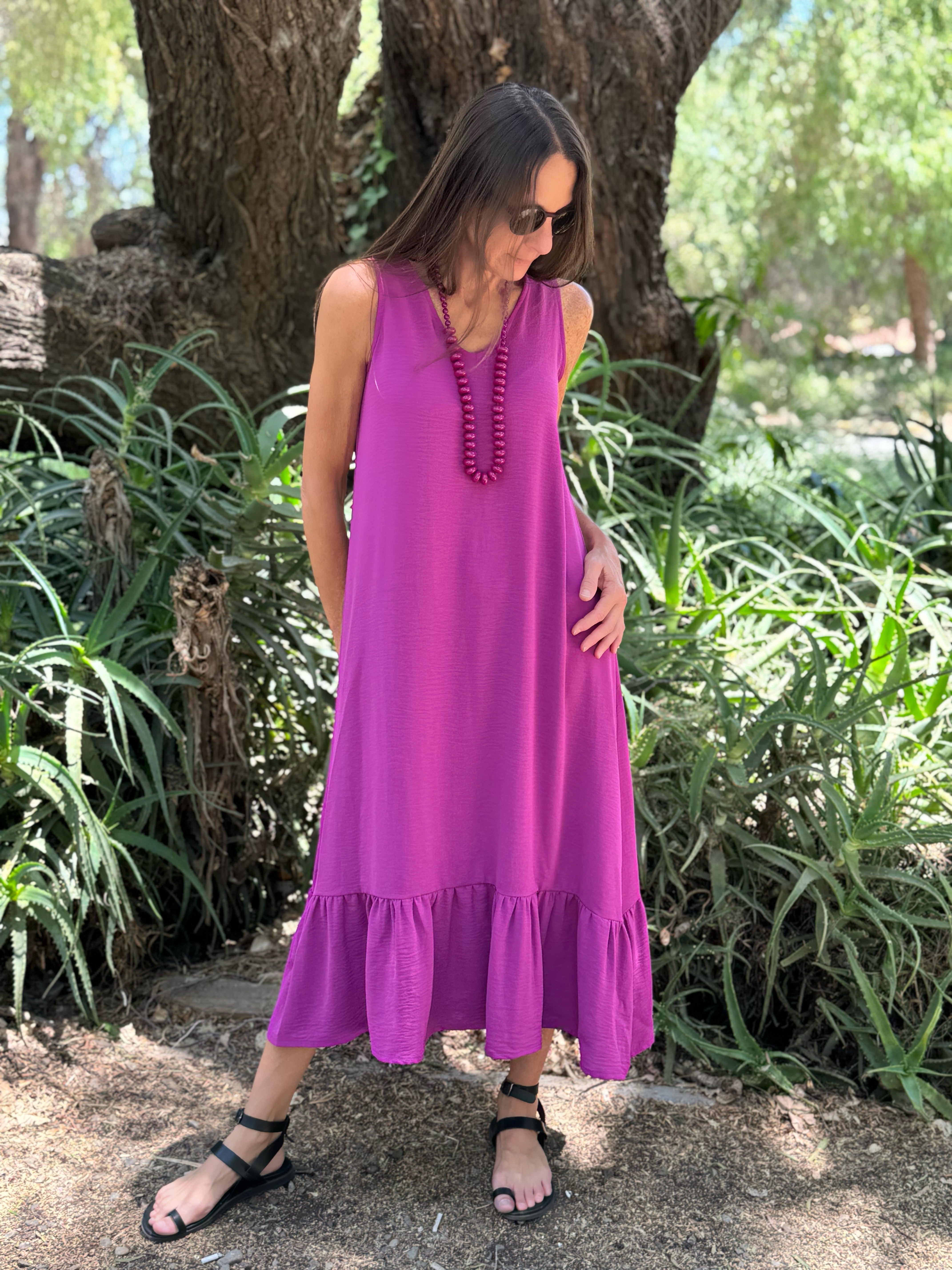 VESTIDO MARCELA GUINDA