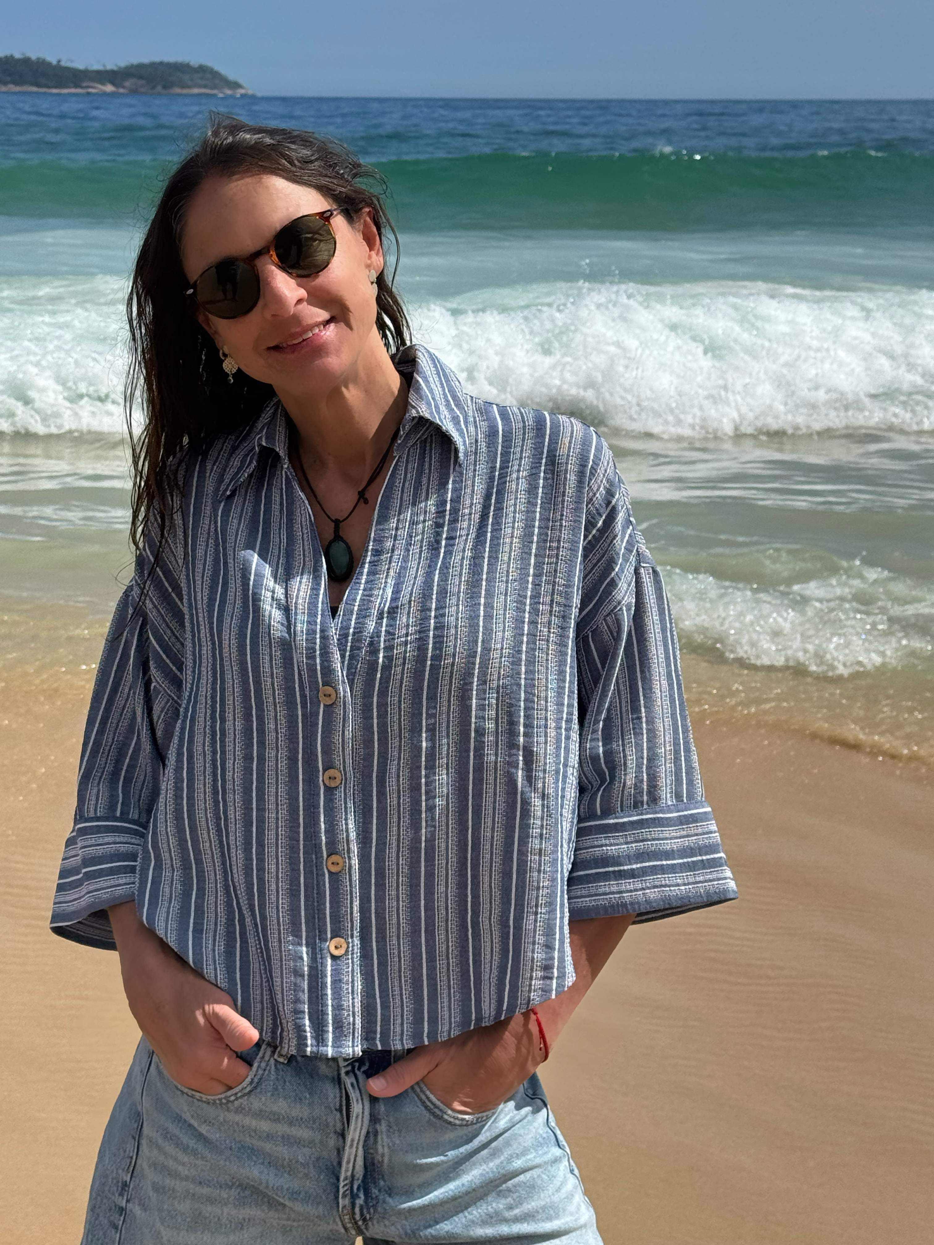 BLUSA SARA RAYADA AZUL