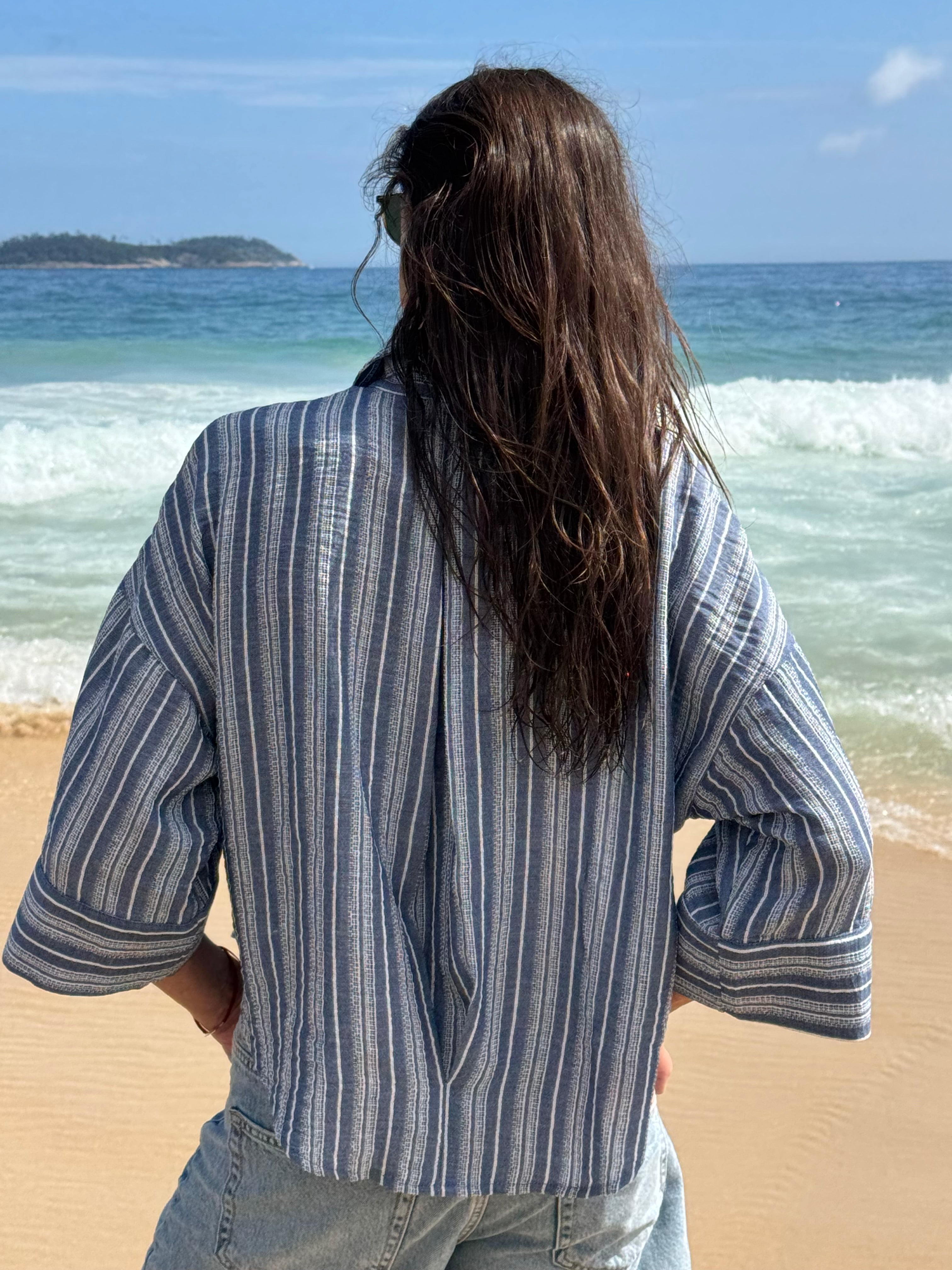 BLUSA SARA RAYADA AZUL