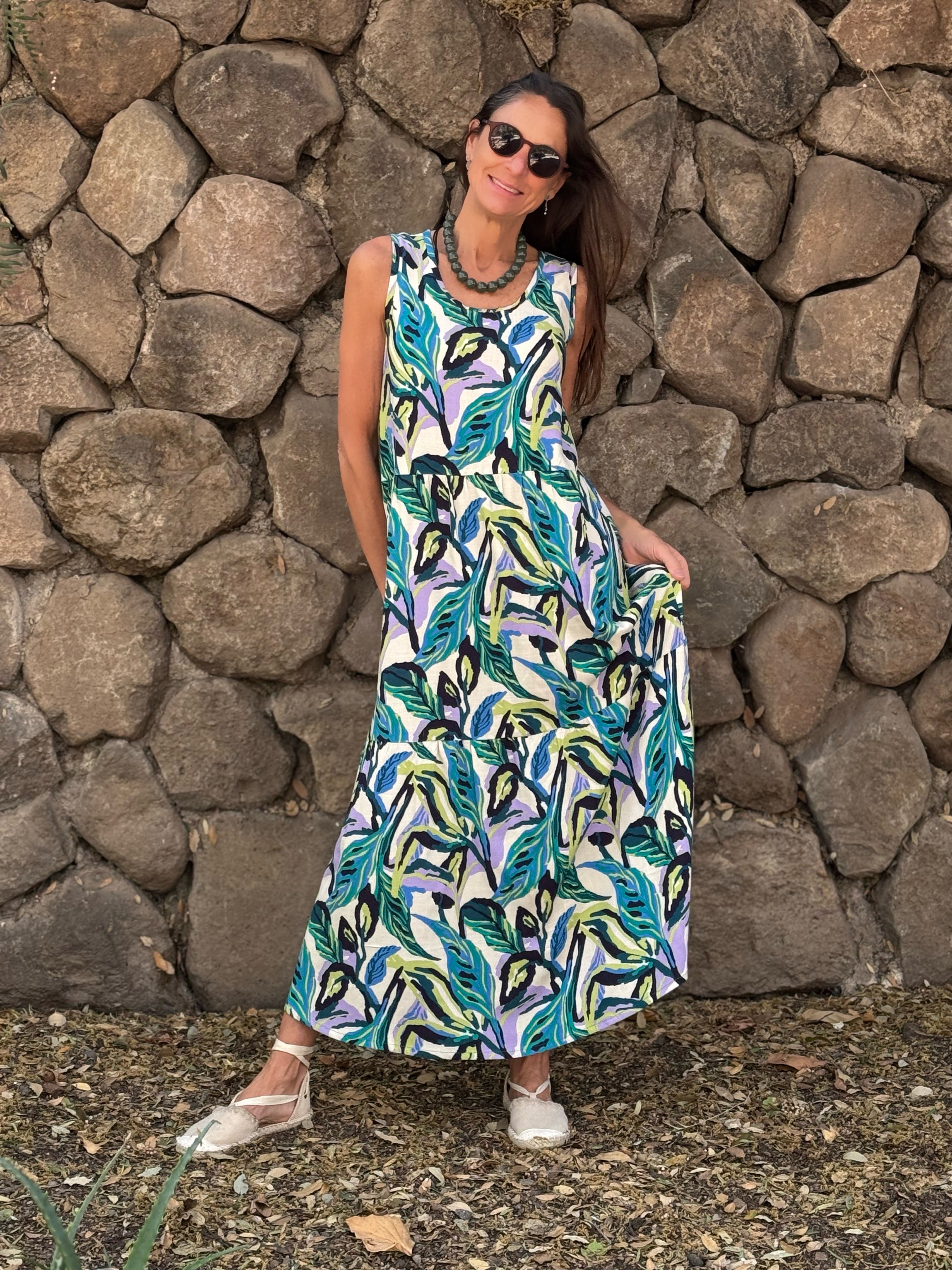 VESTIDO ISA ESTAMPADO PETRÓLEO