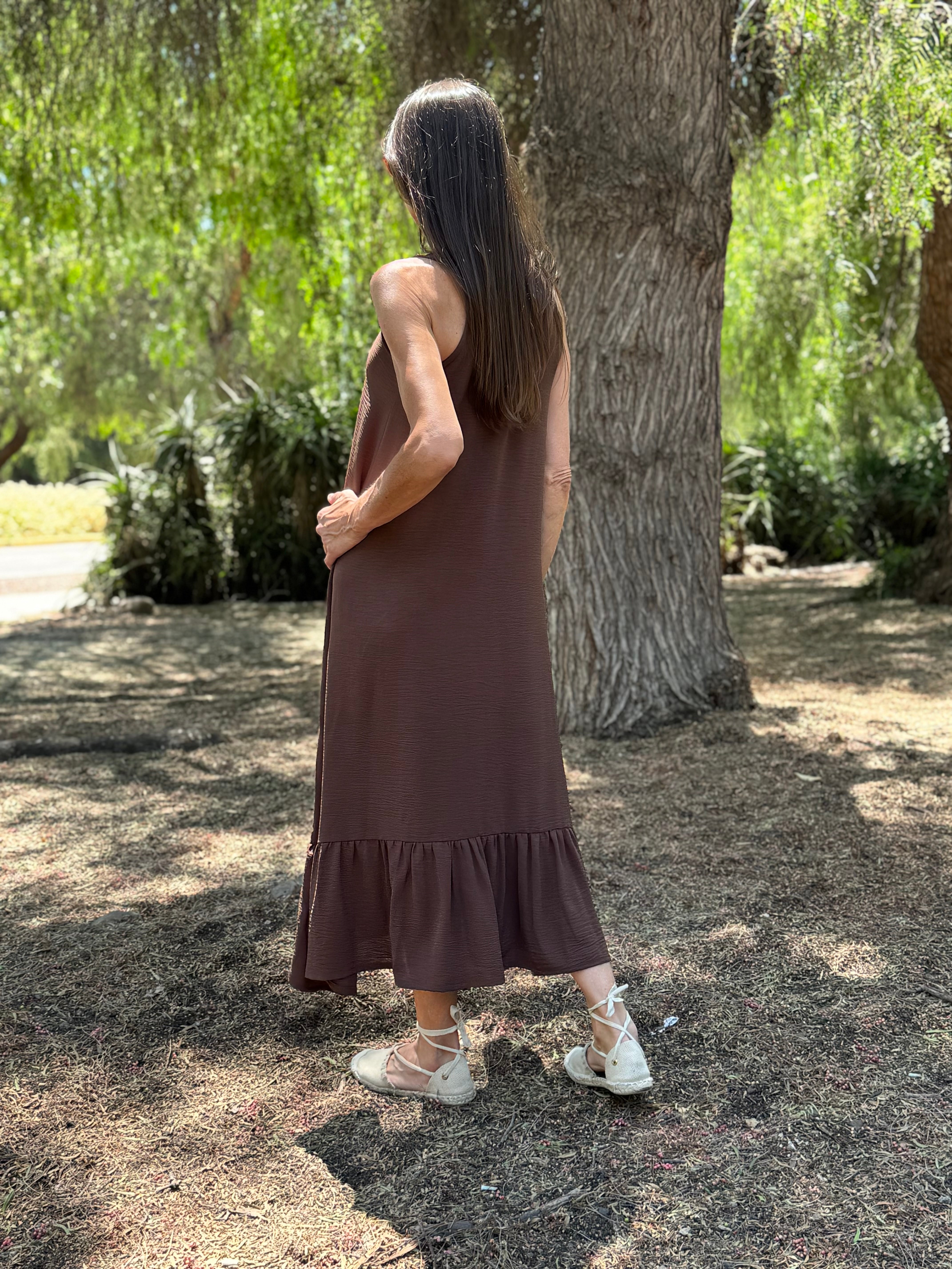 VESTIDO MARCELA CAFÉ