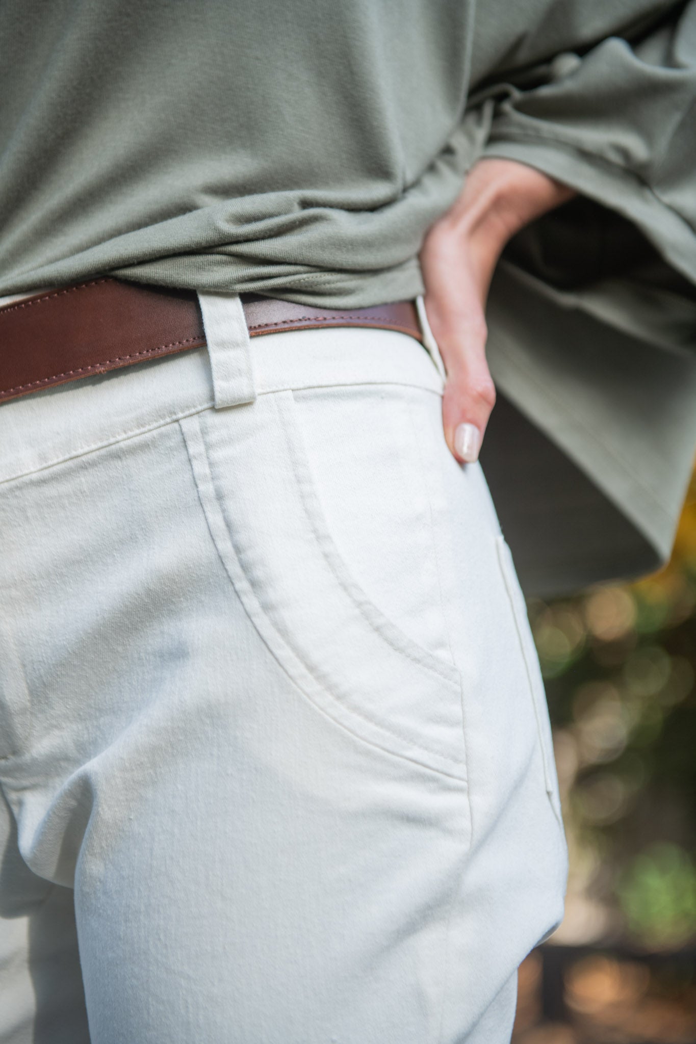 PANTALÓN JEANS KATE CREMA